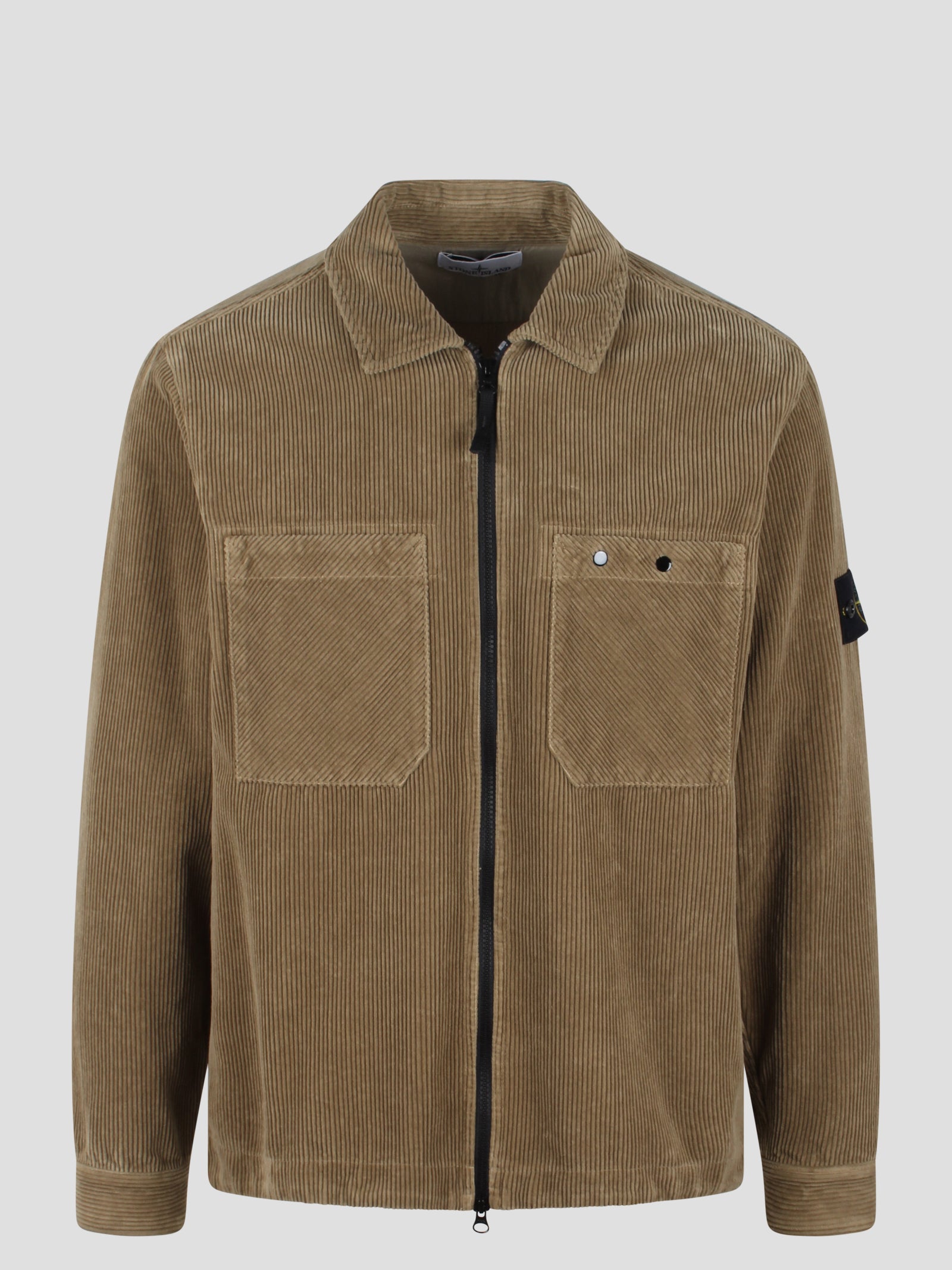 Stone Island-Organic cotton corduroy overshirt-Uomo