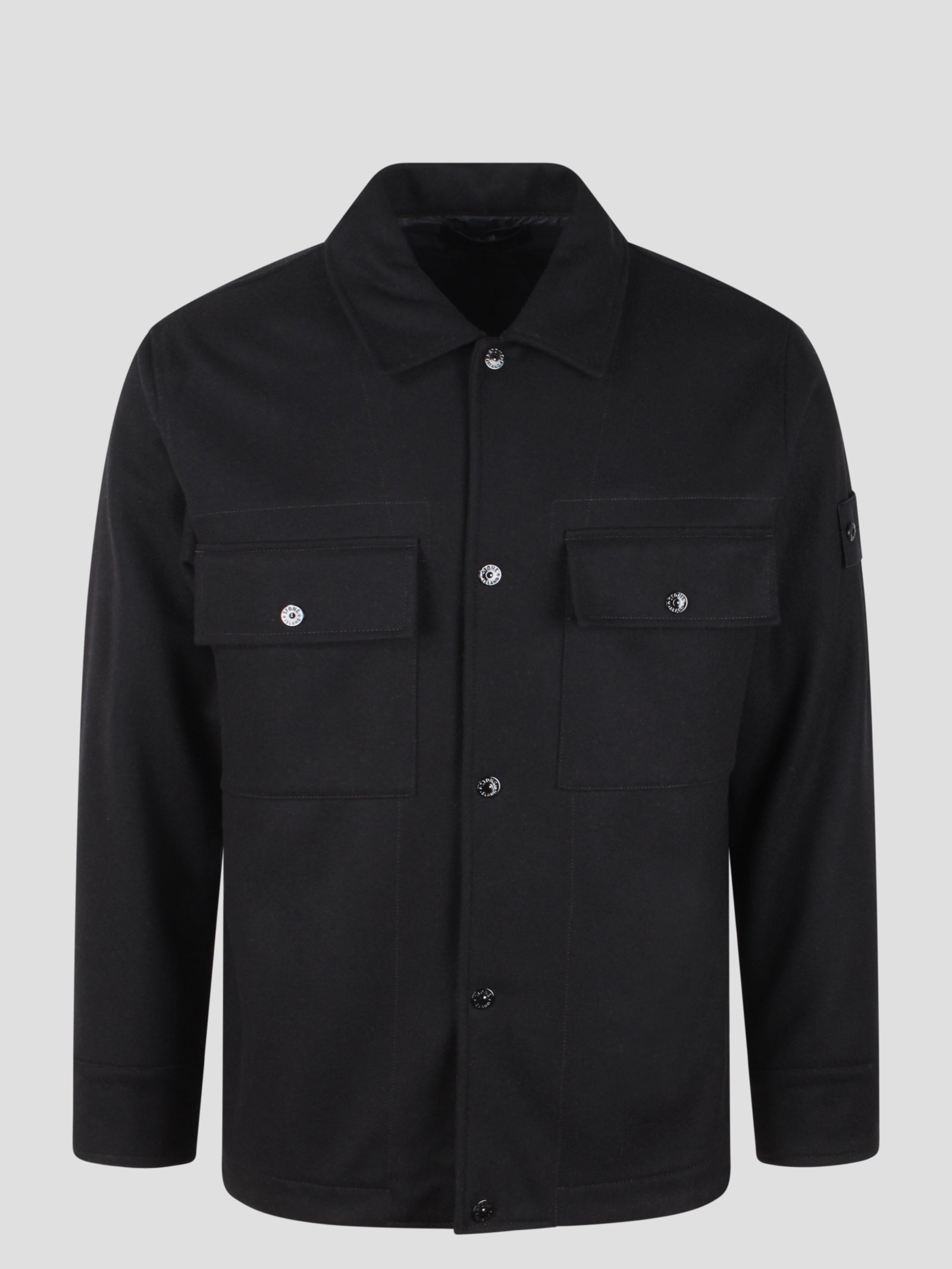 Stone Island-Lined overshirt-Uomo