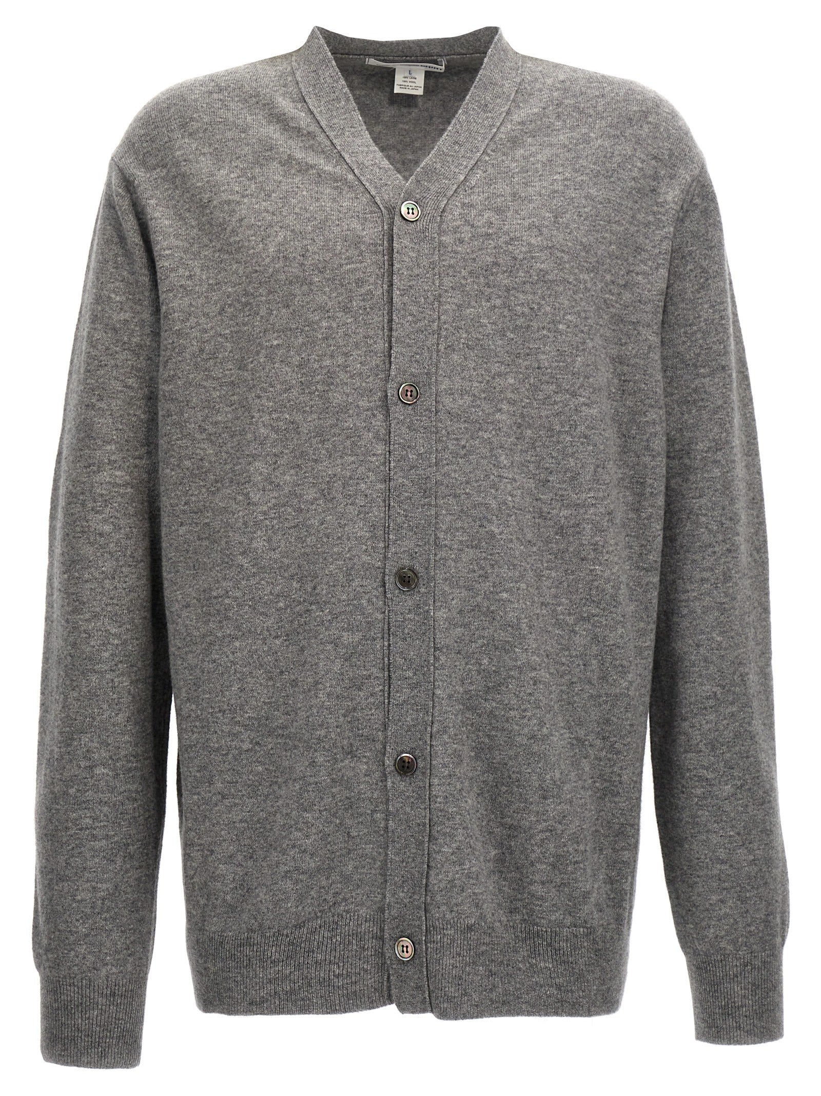 Comme Des GarçOns Shirt-Wool Cardigan Maglioni Grigio-Uomo