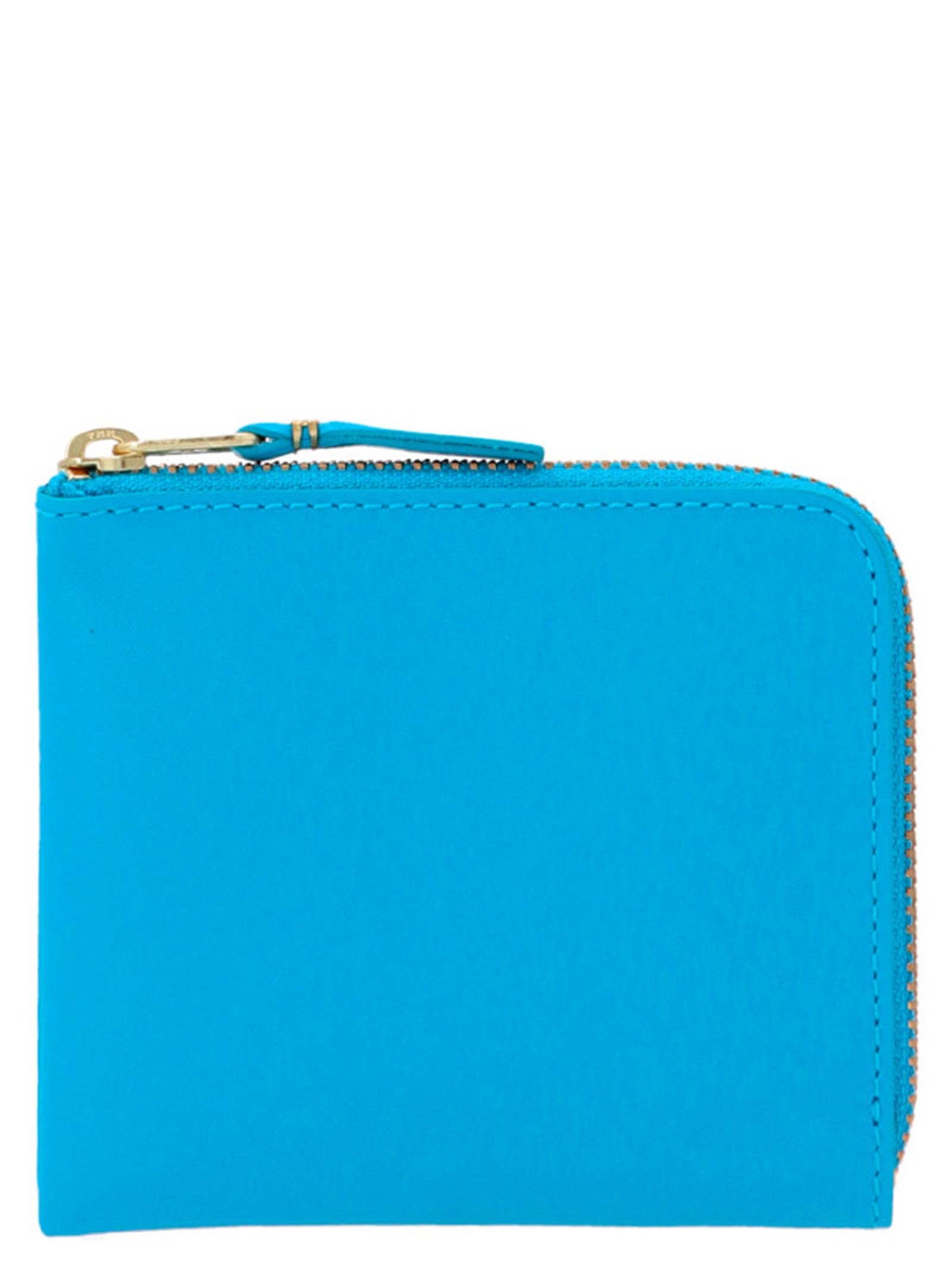 Comme Des GarçOns Wallet-Classic Leather Line Portafogli Celeste-Donna