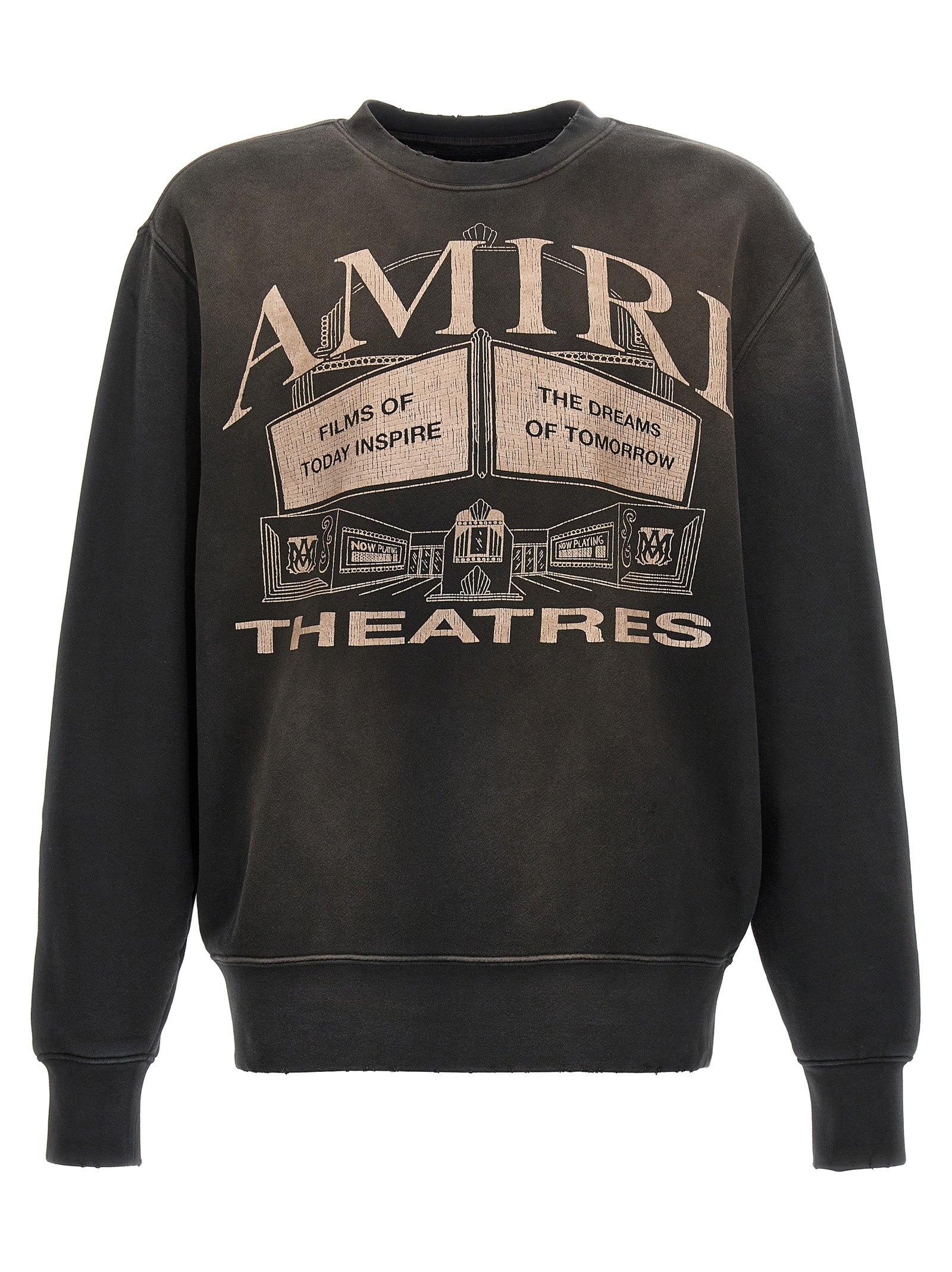 Amiri-Amiri Theaters Vintage Felpe Nero-Uomo