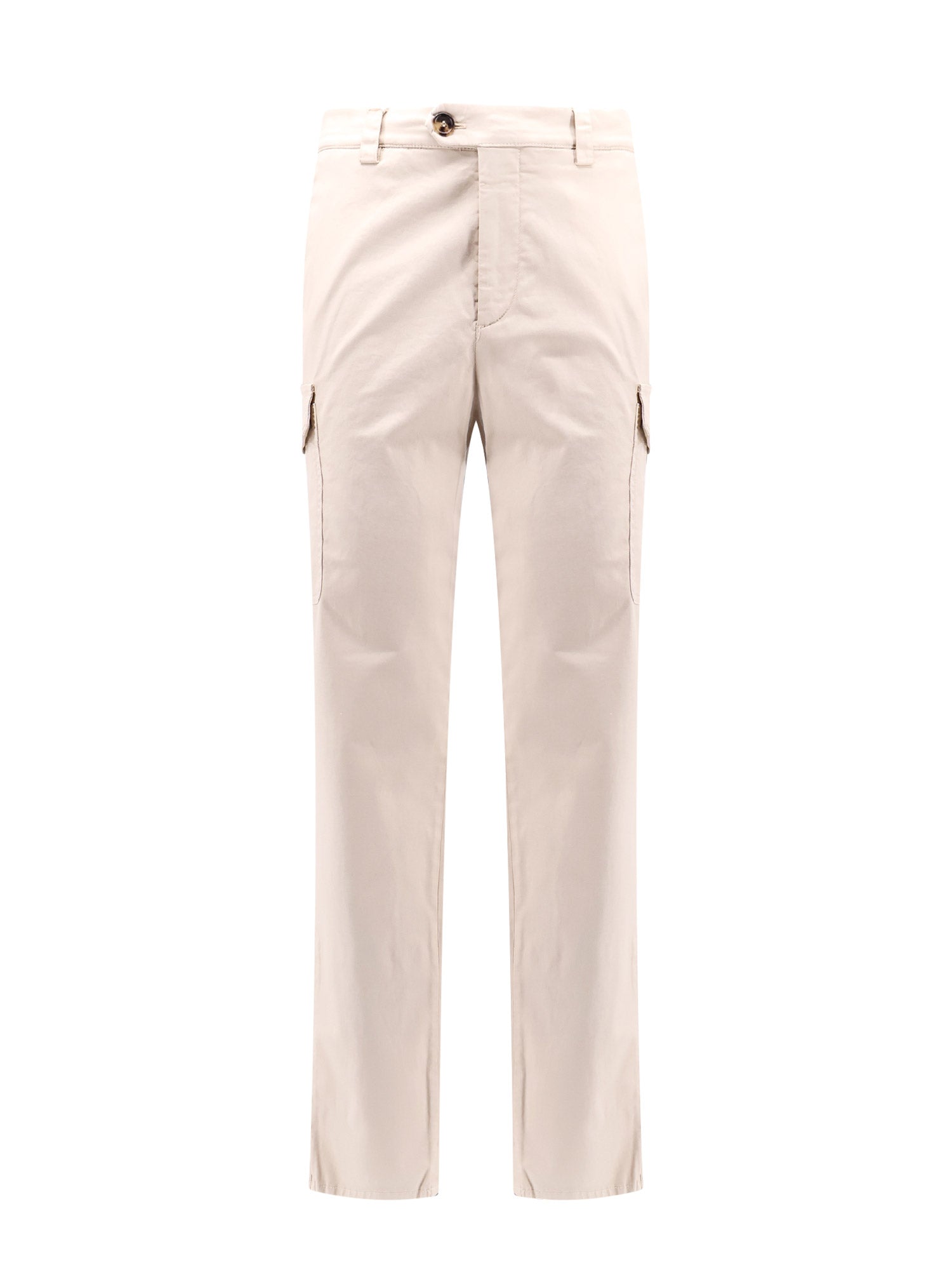 Brunello Cucinelli-Pantalone Cargo in cotone stretch-Uomo