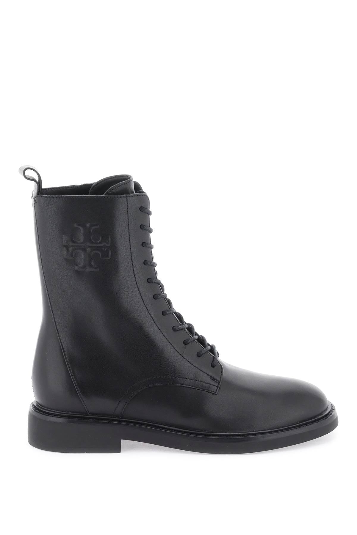 Tory Burch-Stivale Combat Con Doppia T-Donna