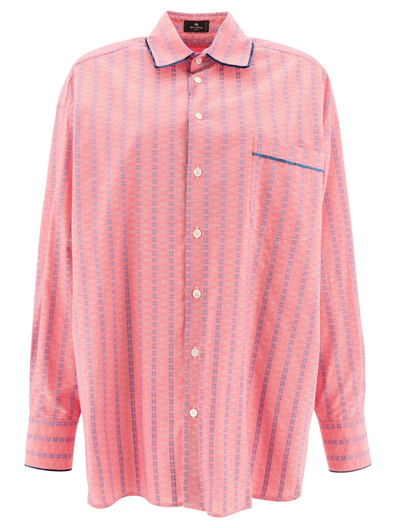 Etro-Jacquard Shirt Shirts Rosa-Donna