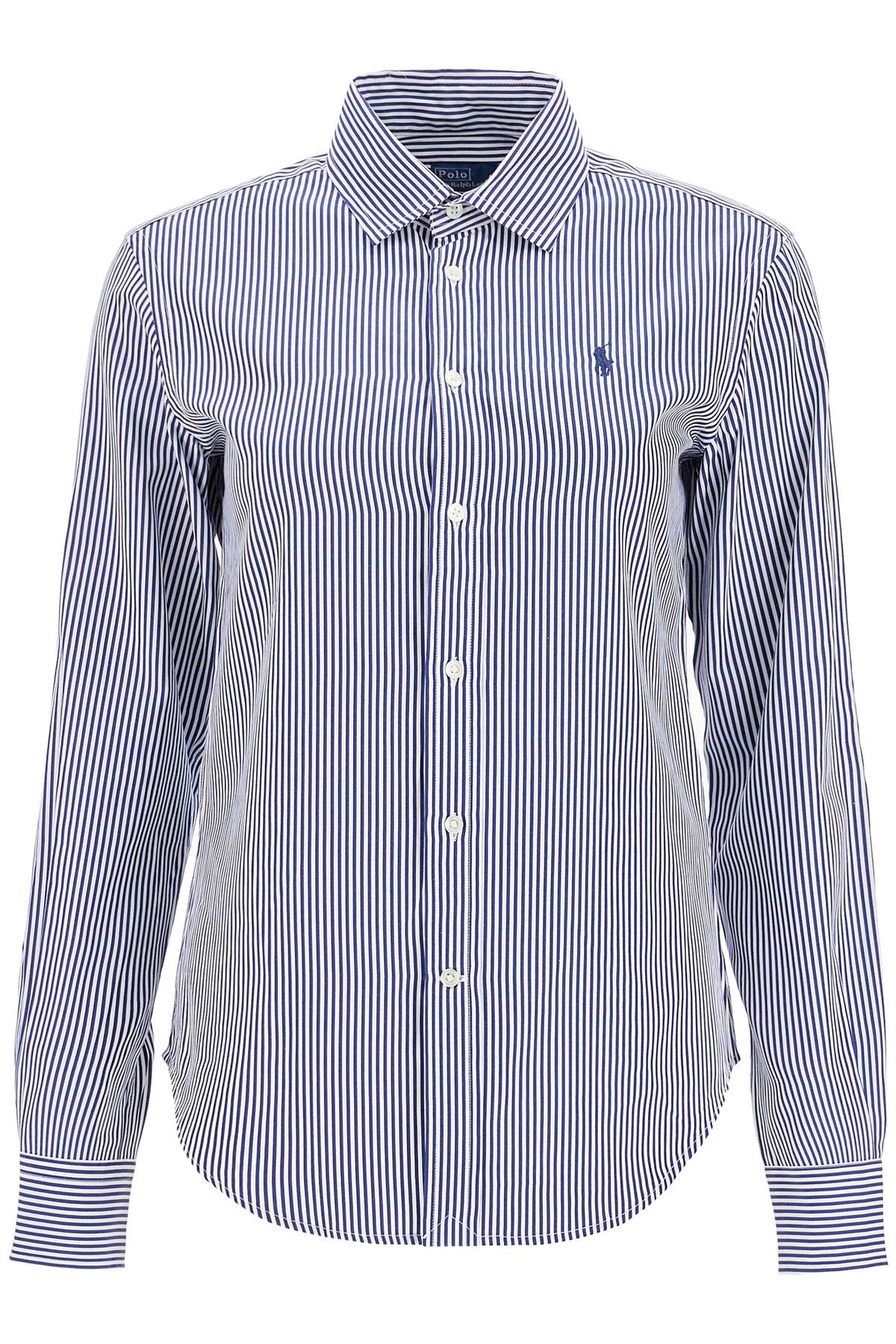 Polo Ralph Lauren-Camicia In Popeline A Righe-Donna