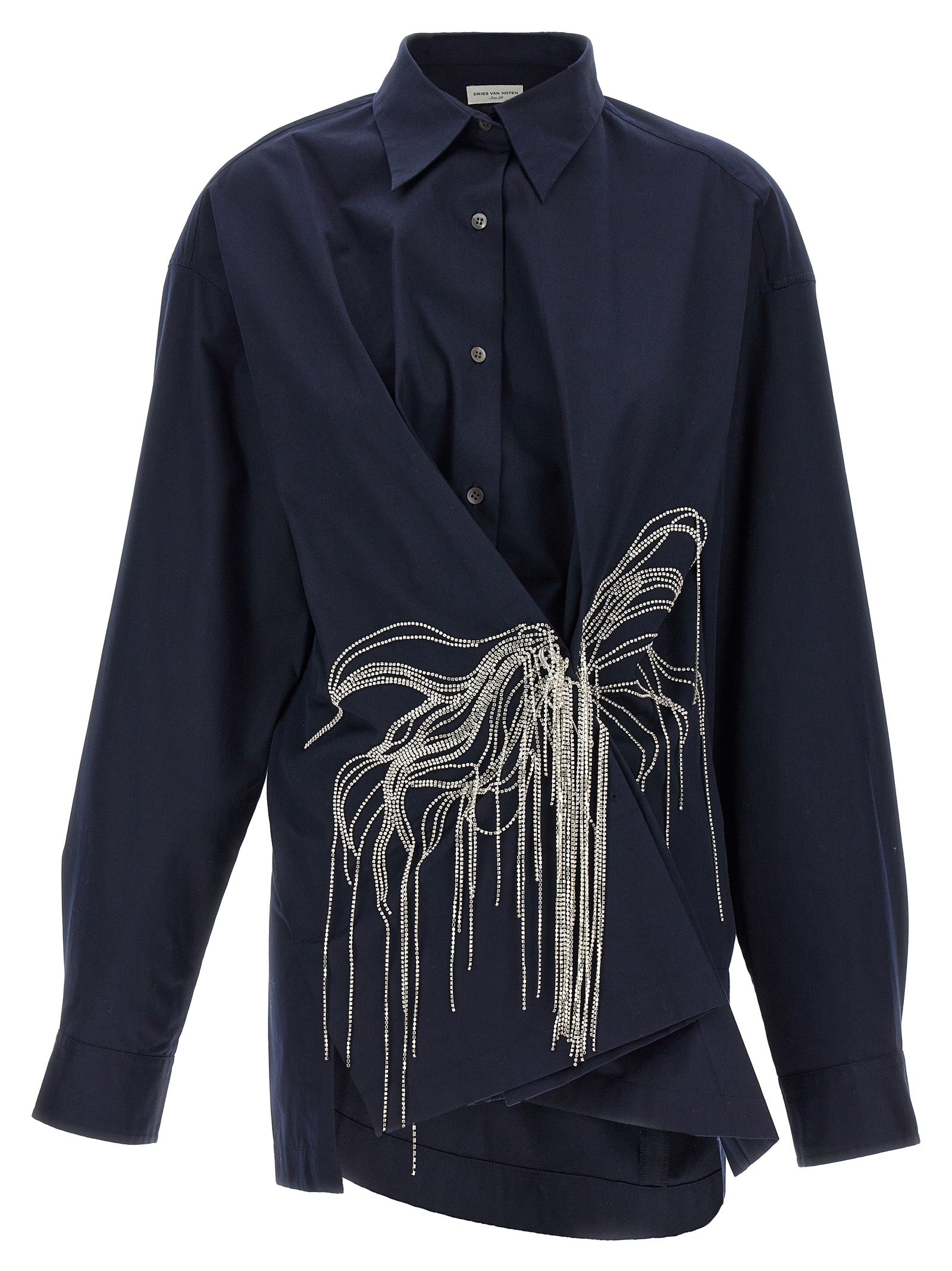 Dries Van Noten-Clicks Camicie Blu-Donna