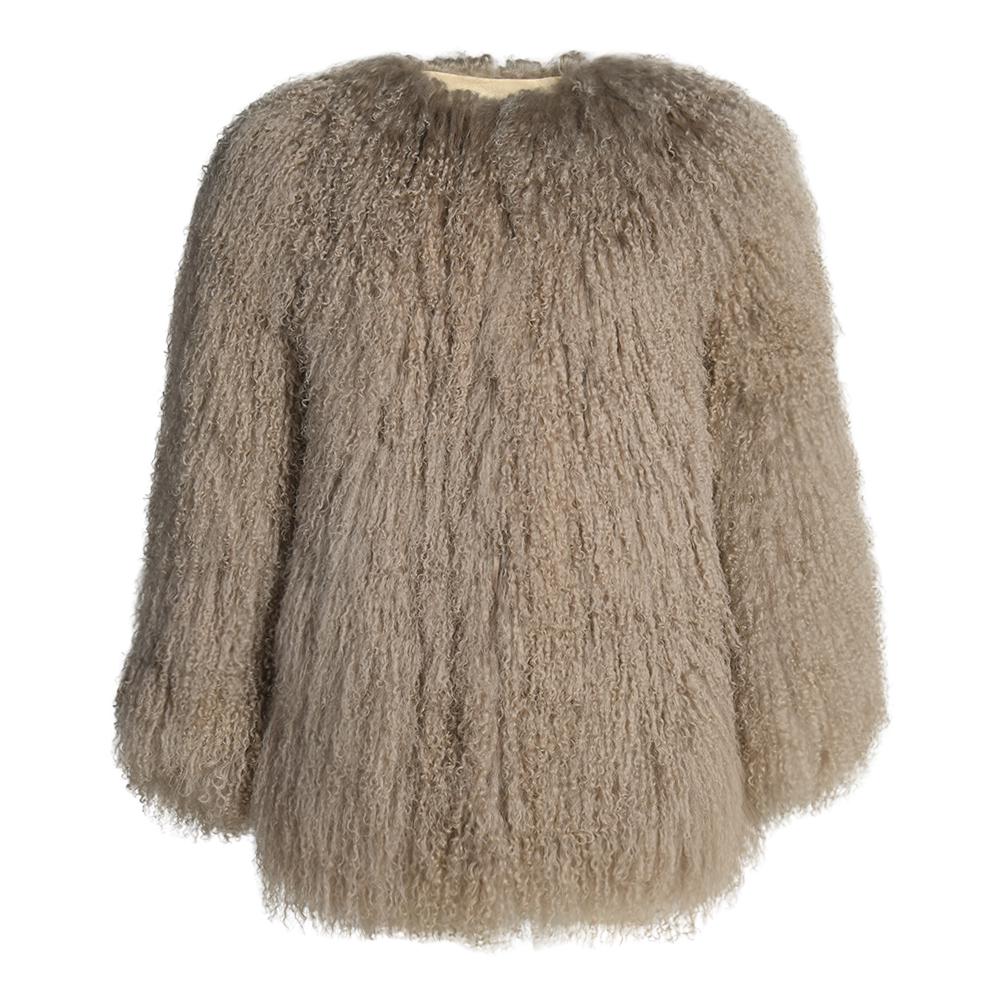 Wanan Touch-Cappotto Lovley Beige in Lana di Agnello-Donna