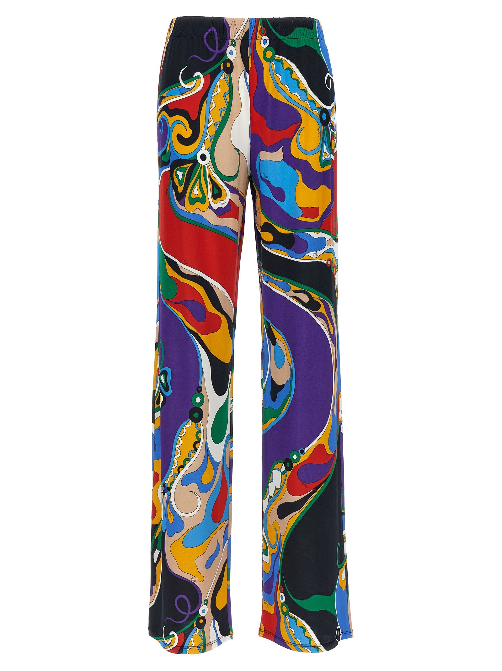 Emilio Pucci-Orchidee Pantaloni Multicolor-Donna