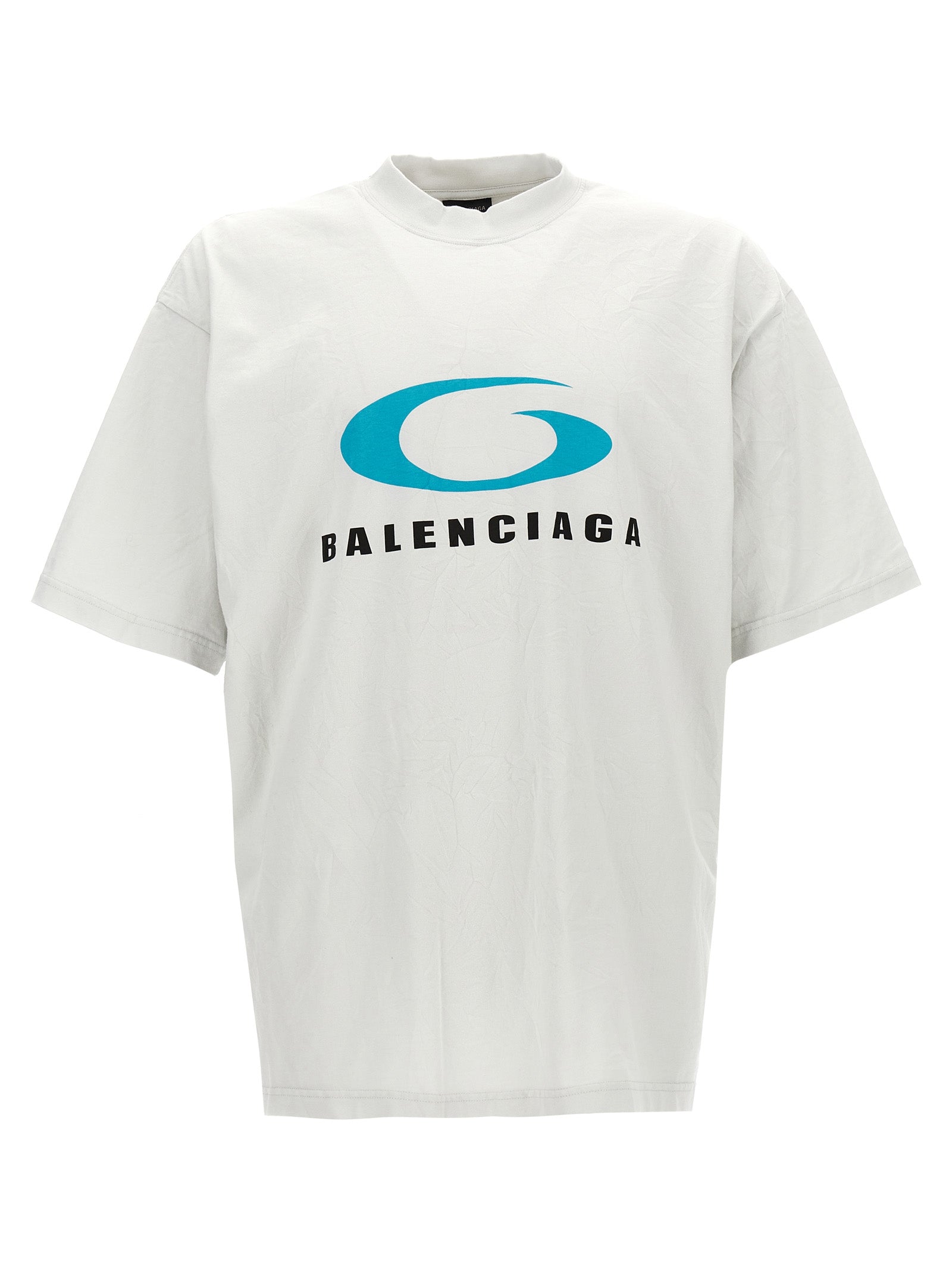 Balenciaga-Loop Sports Icon T Shirt Bianco-Donna