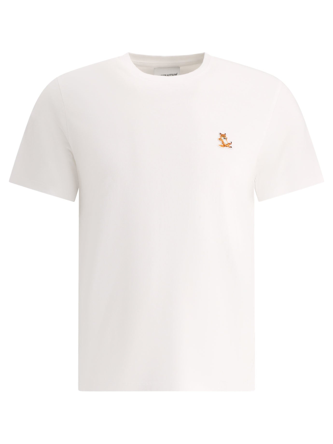 Maison Kitsuné-Chillax Fox T-Shirts Bianco-Uomo