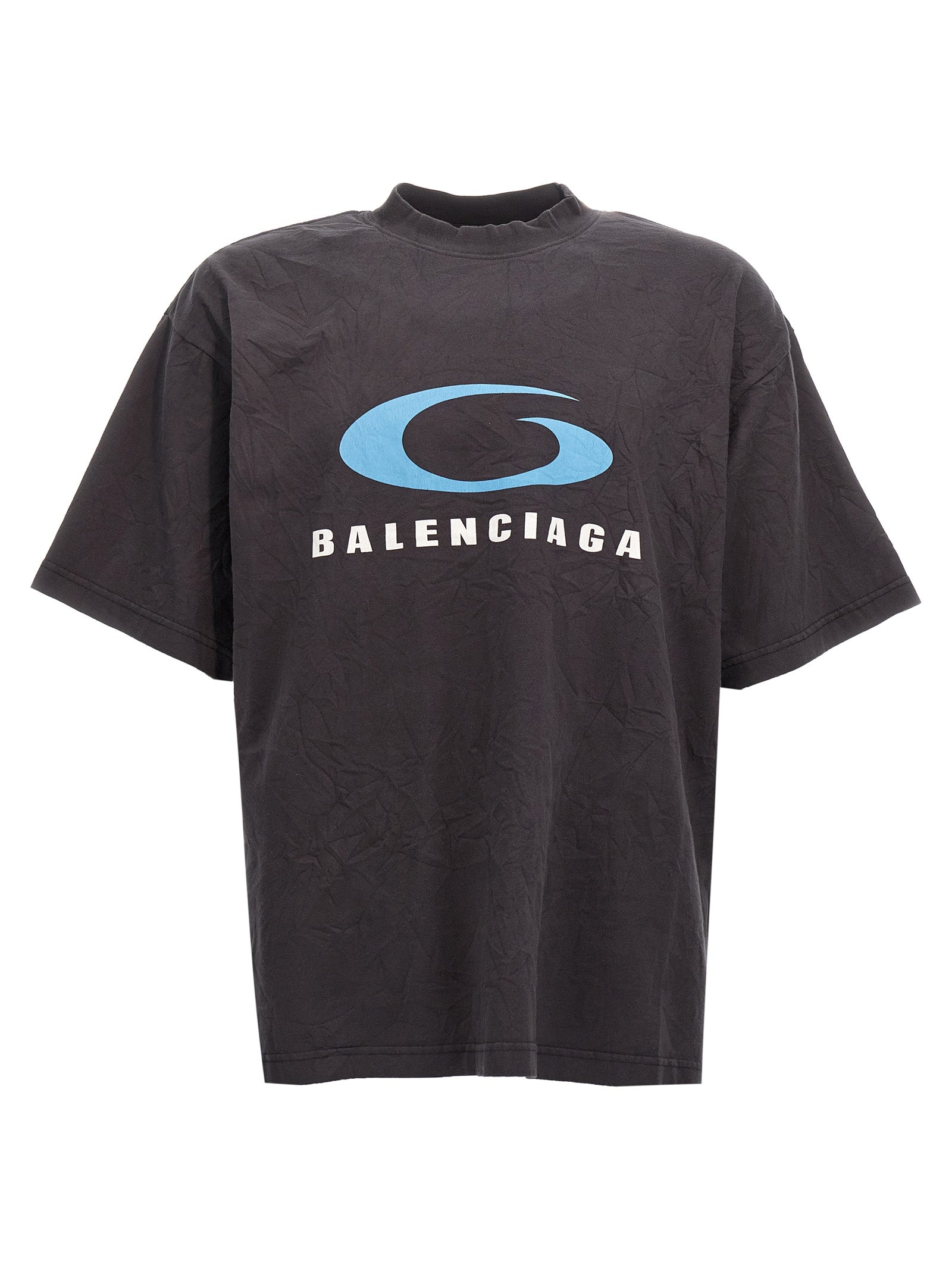 Balenciaga-Loop Sports Icon T Shirt Nero-Donna