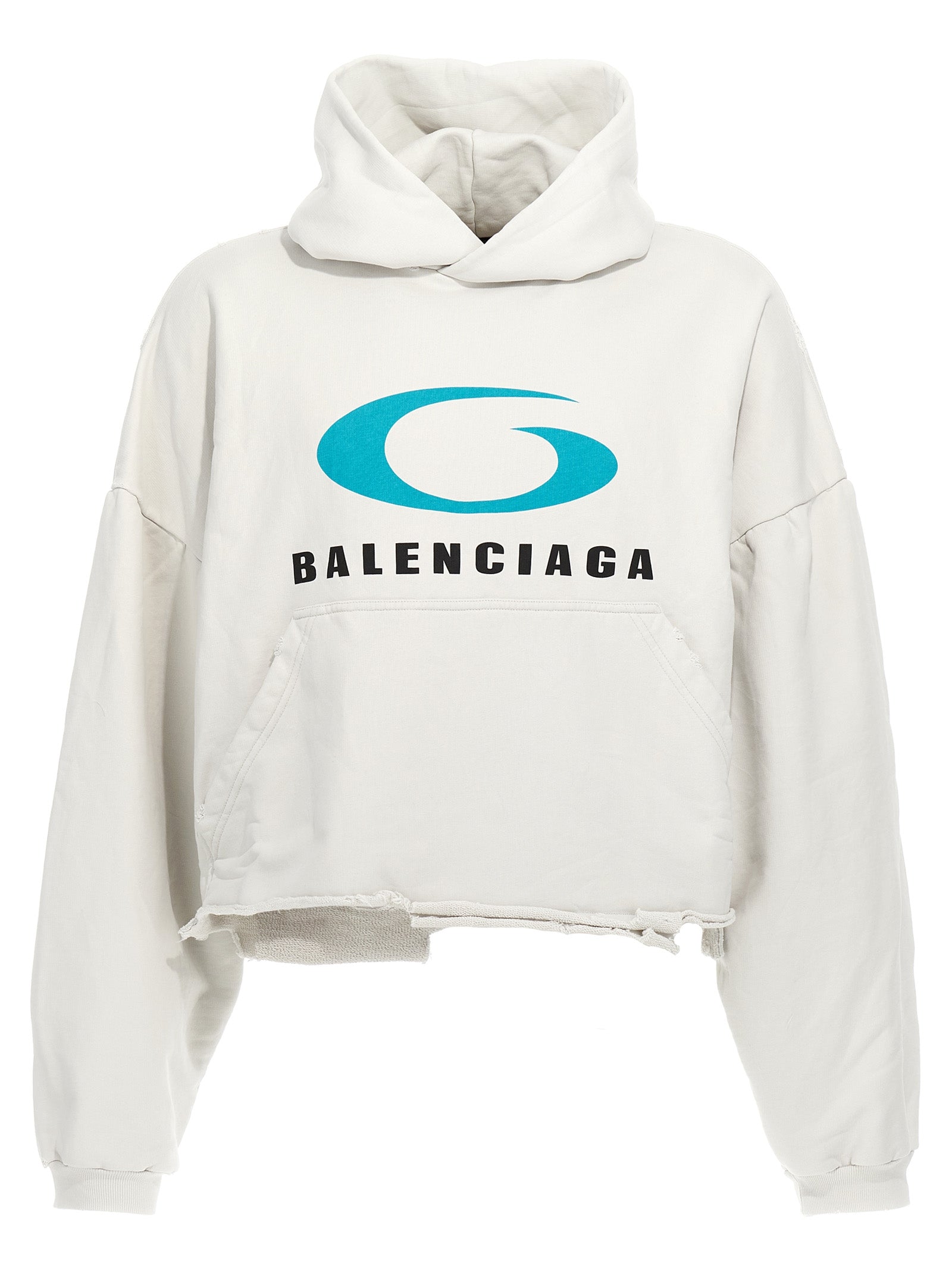 Balenciaga-Loop Sports Icon Felpe Bianco-Donna