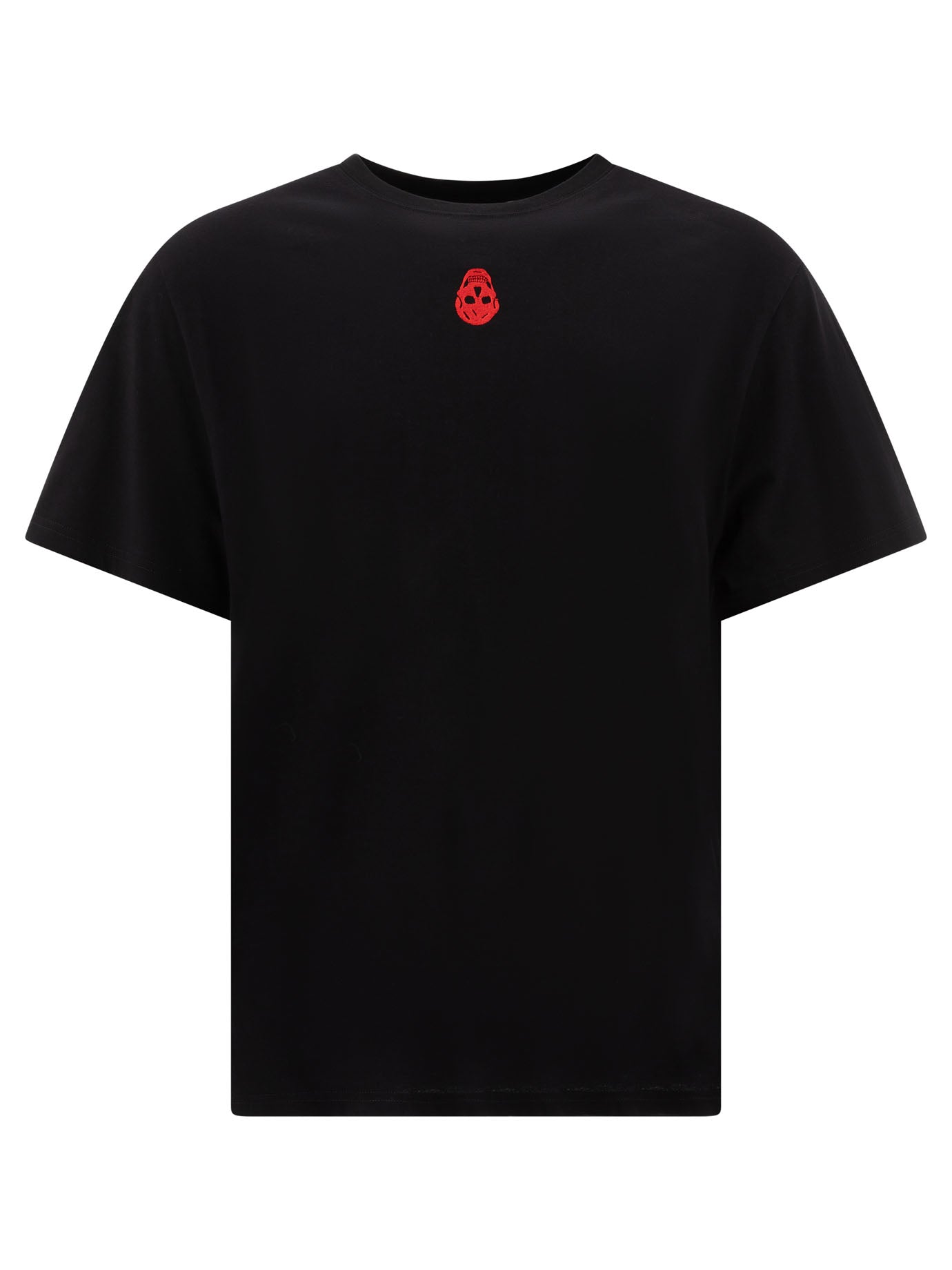 Alexander Mcqueen-Basic T-Shirts Nero-Uomo