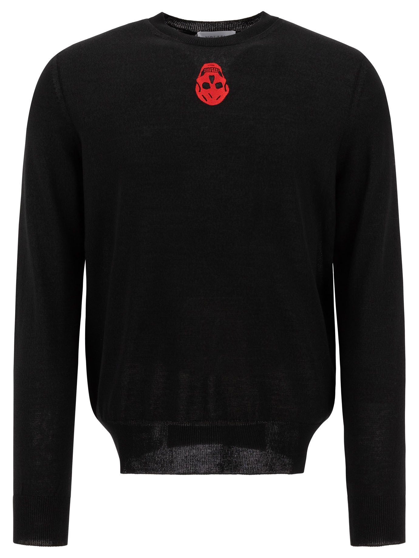 Alexander Mcqueen-Inverted Skull Sweatshirts Nero-Uomo