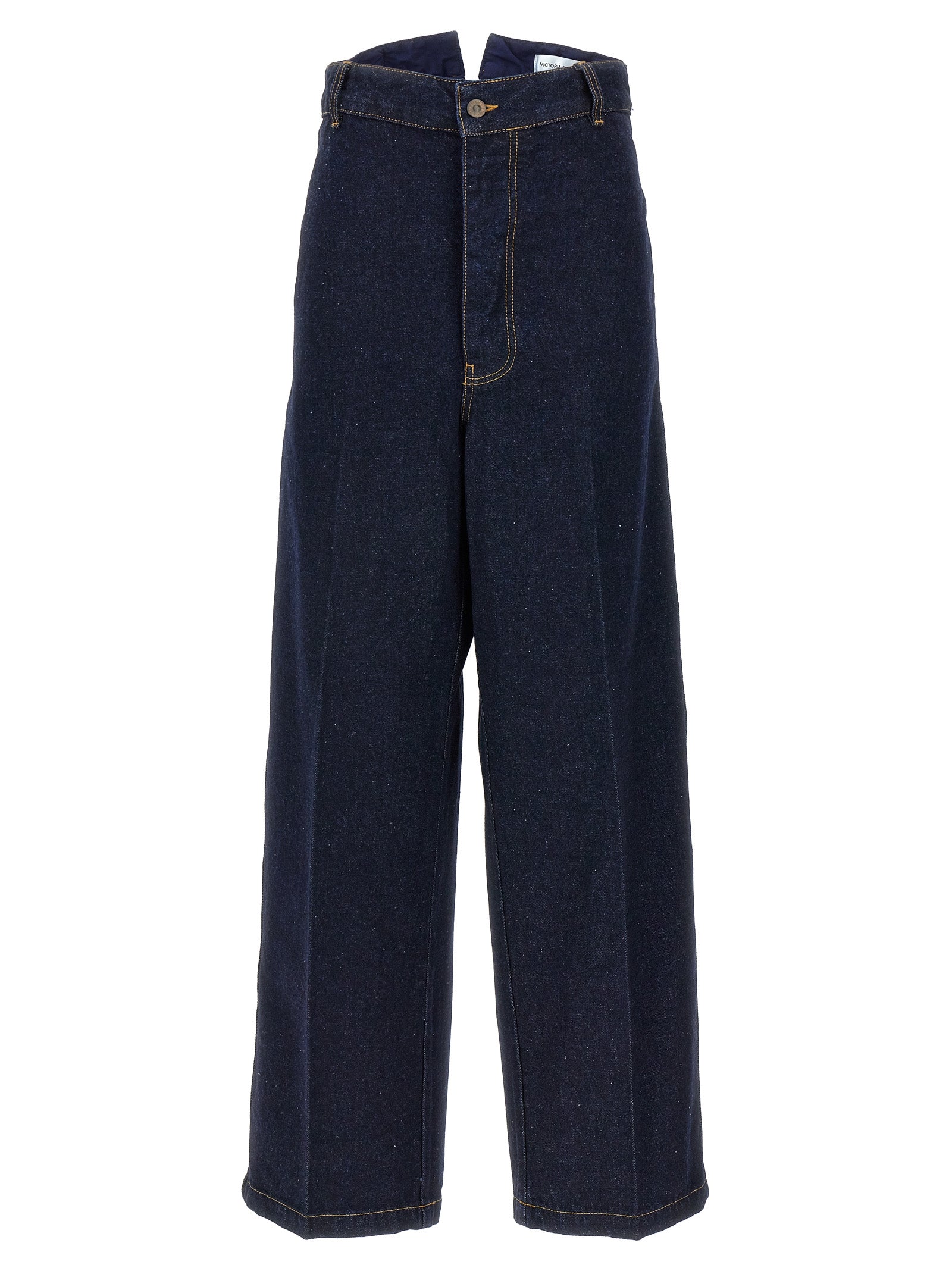 Victoria Beckham-Cargo Jeans Blu-Donna