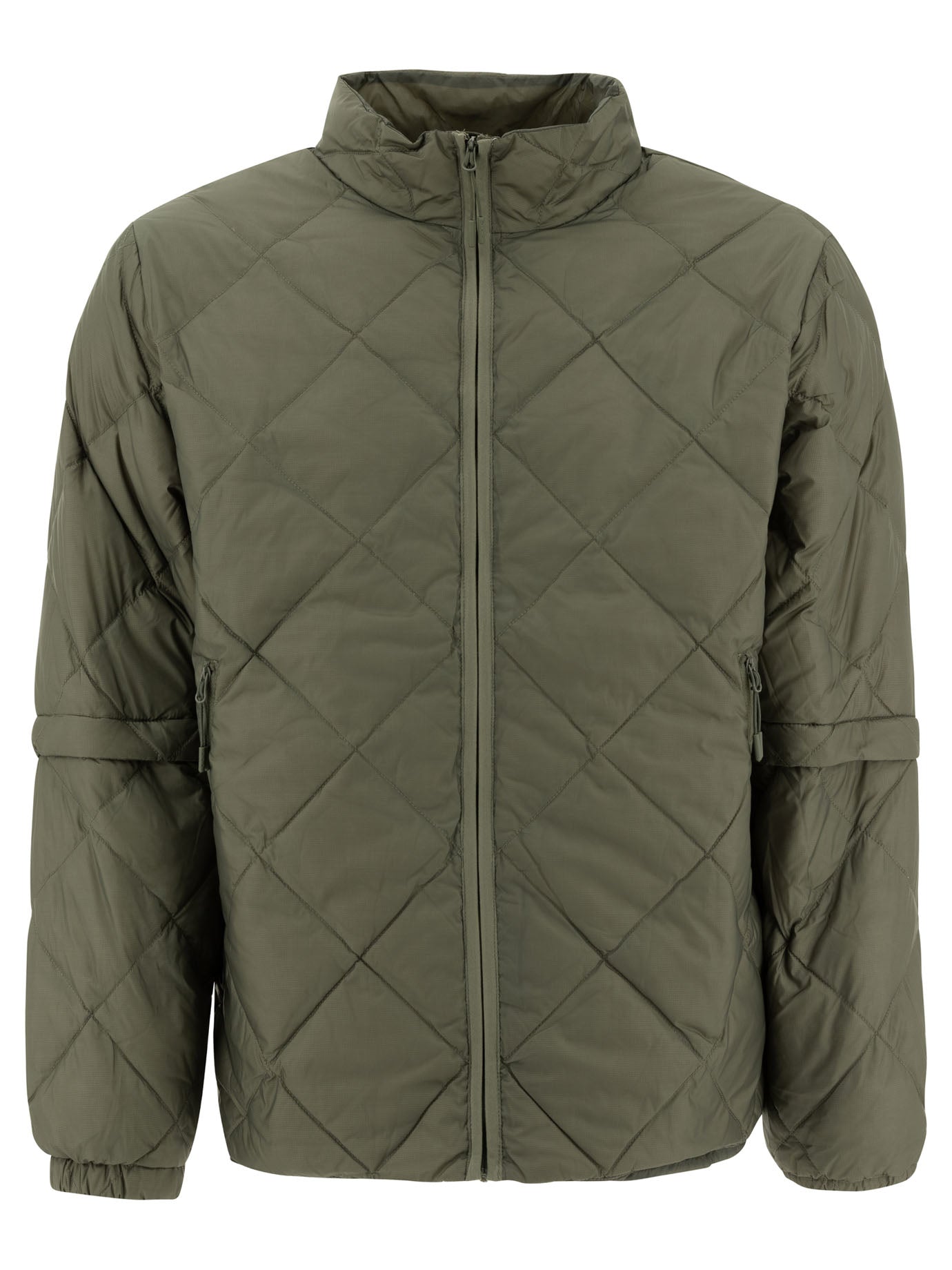 Hiking Patrol-Light Down Detachable Sleeves Jacket Giacche Verde-Uomo