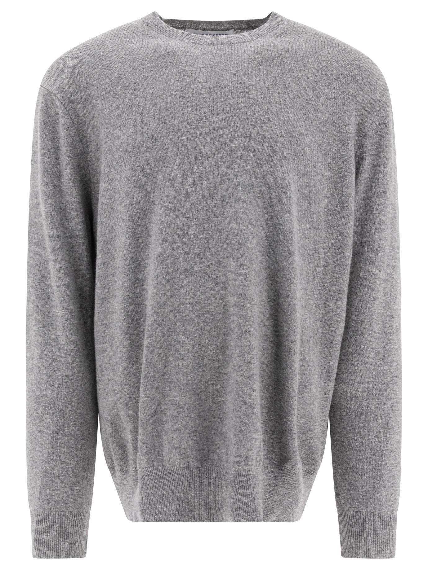 Comme Des GarçOns Shirt-Wool Crewneck Sweater Knitwear Grey-Uomo