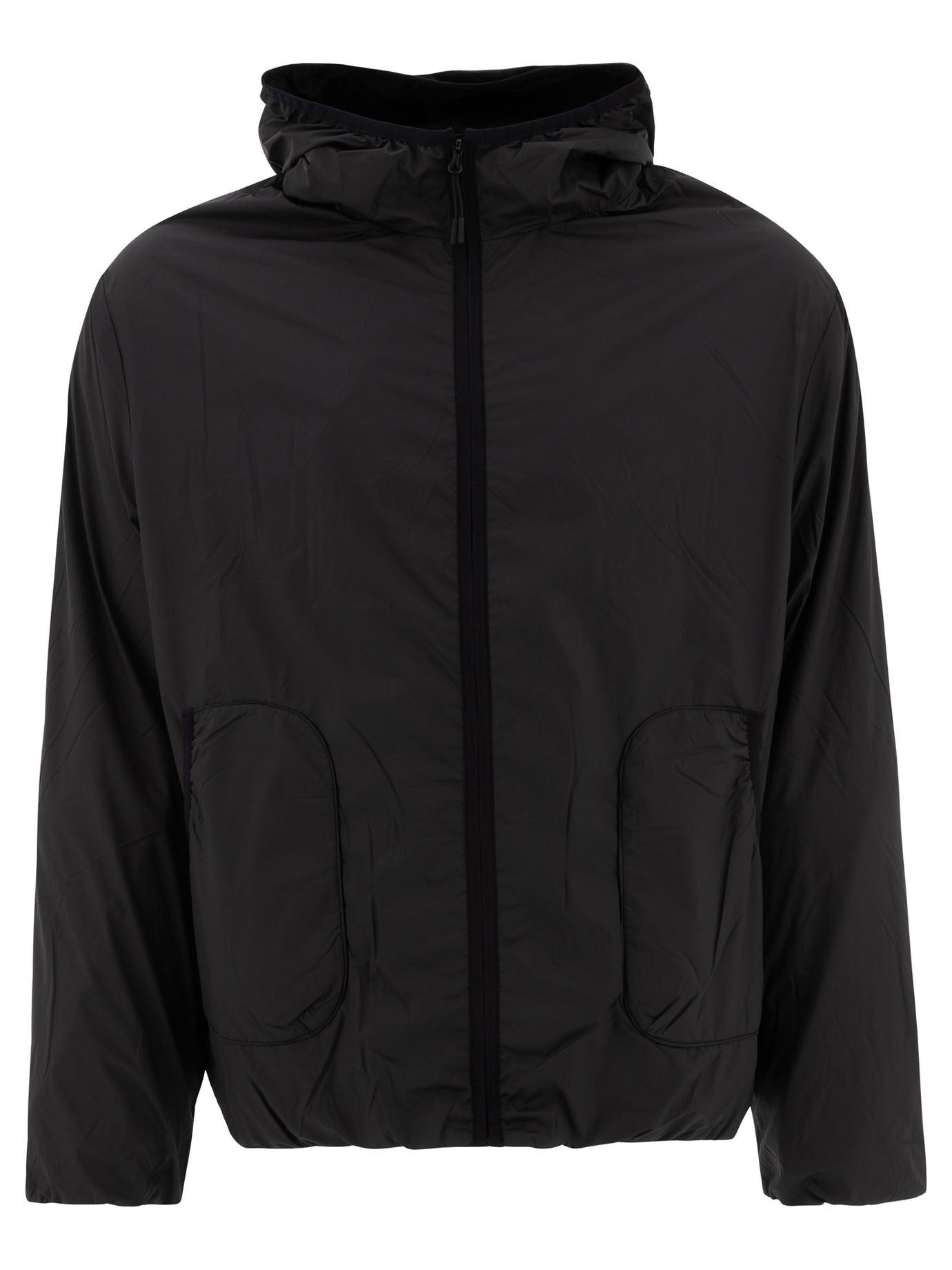 Hiking Patrol-Windproof Hooded Jacket Giacche Nero-Uomo