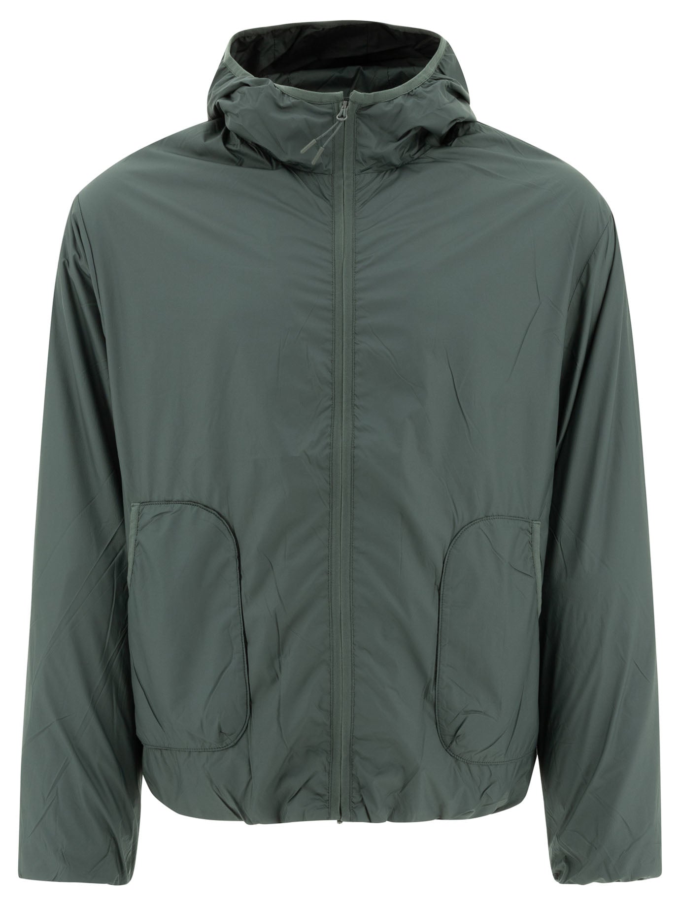 Hiking Patrol-Windproof Hooded Jacket Giacche Grey-Uomo