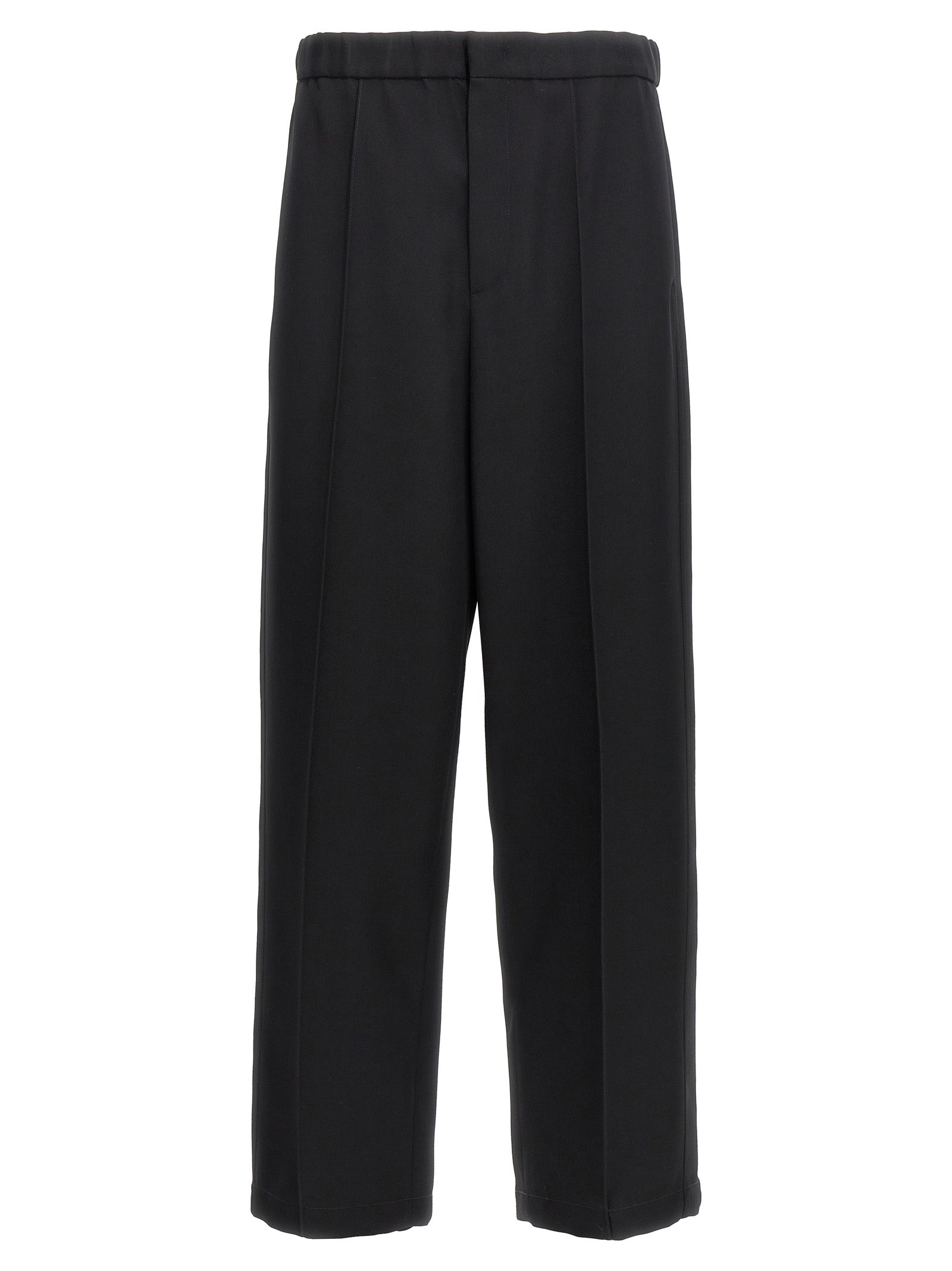 Jil Sander-131 Pantaloni Nero-Uomo