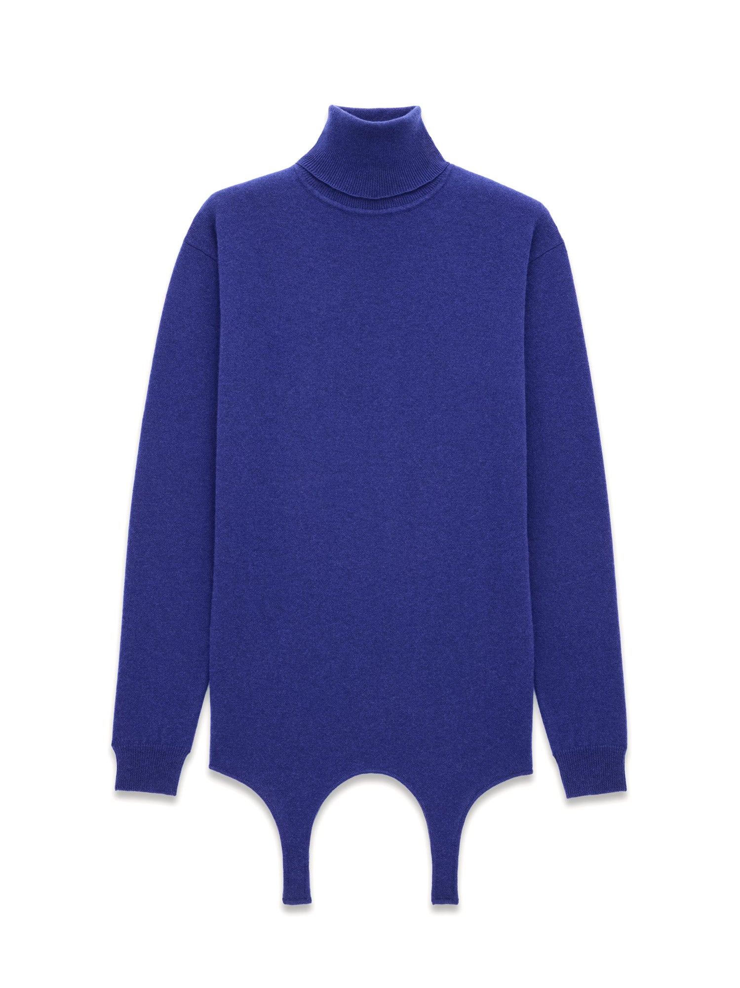 Saint Laurent-Maglia in cashmere con dettaglio giarrettiera-Donna