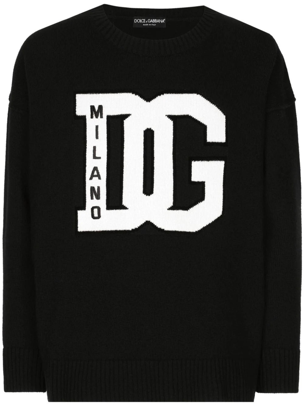 Dolce & Gabbana-Felpa con stampa logo-Uomo