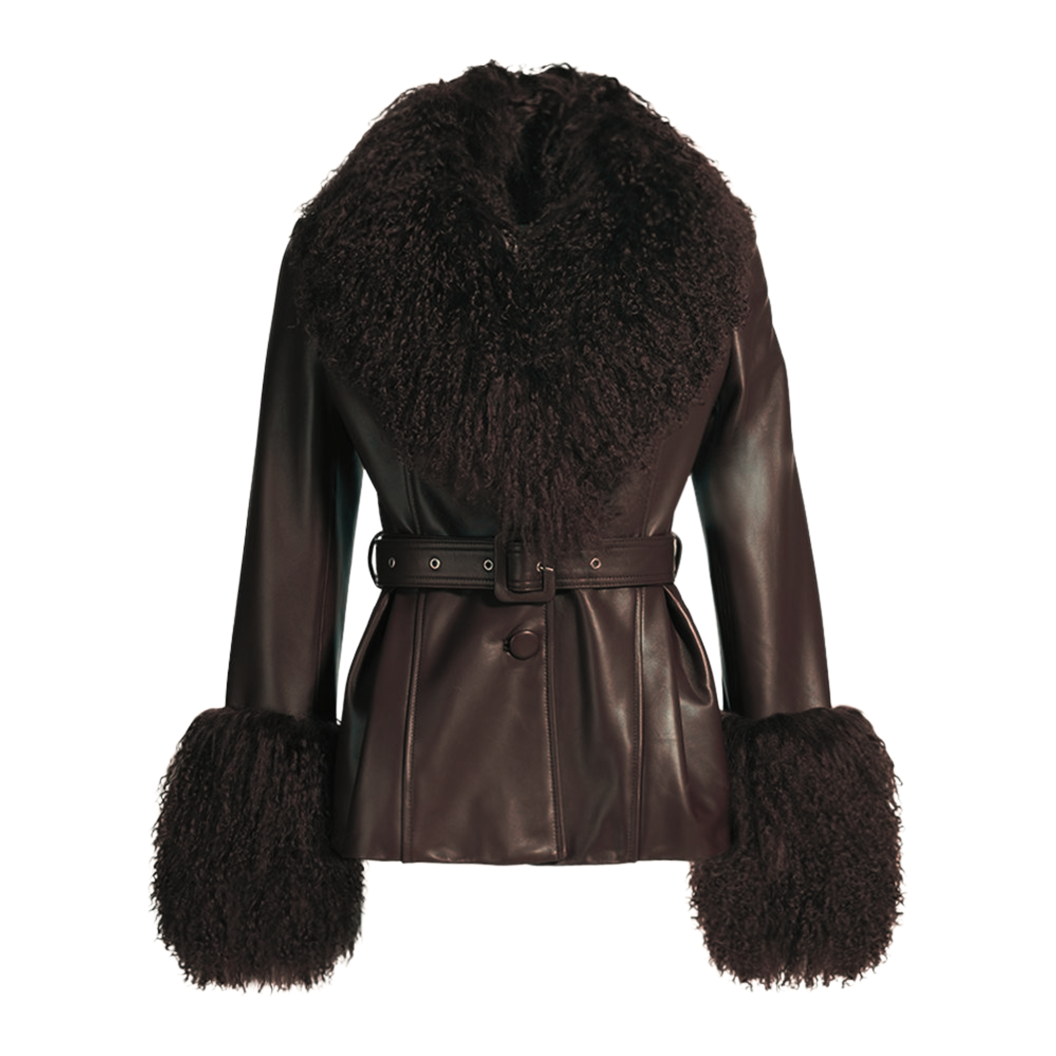 Wanan Touch-Giacca Pegghy Marrone in Pelle di agnello-Donna -Marrone