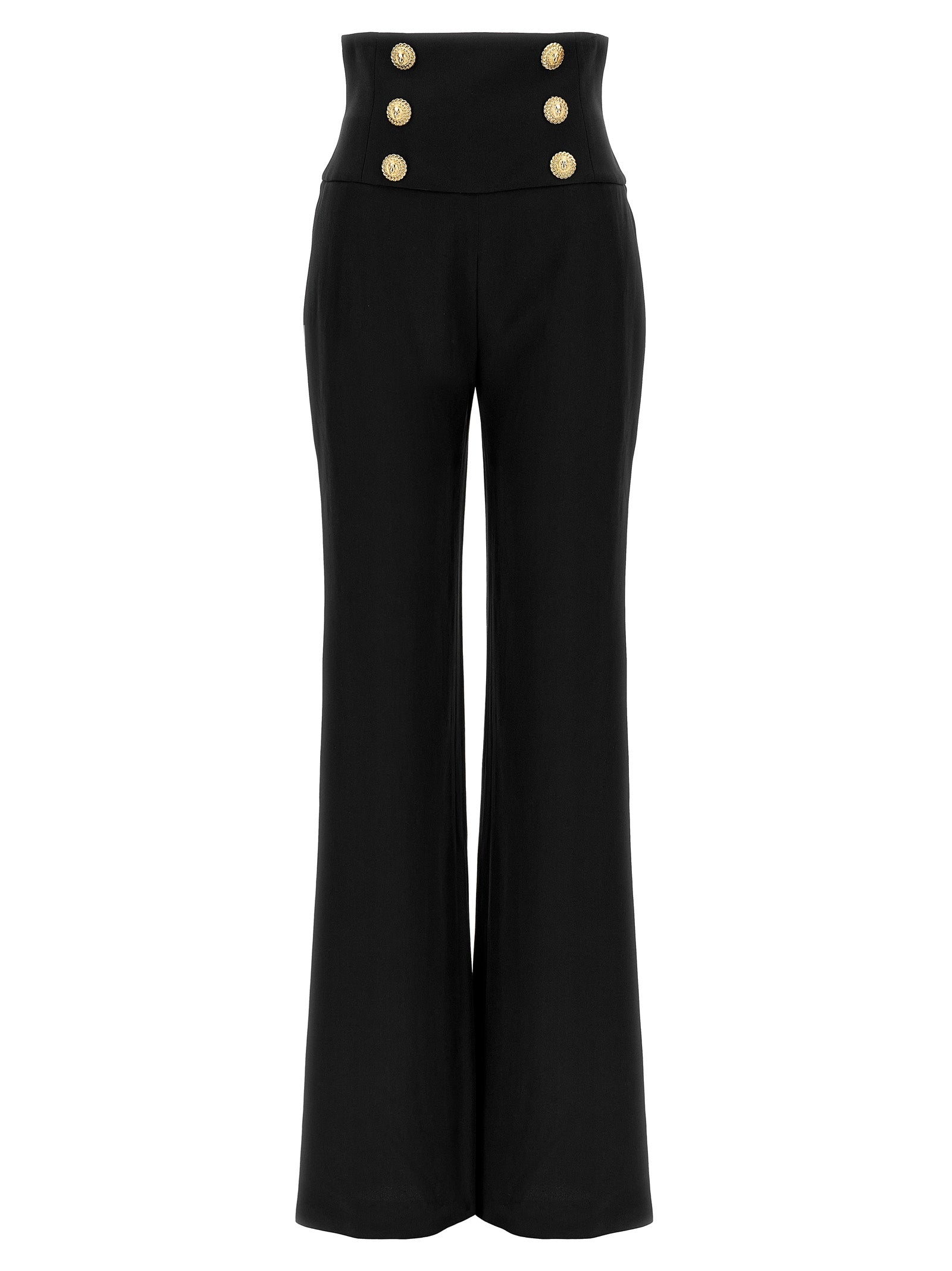 Balmain-Chiocciola Pantaloni Nero-Donna