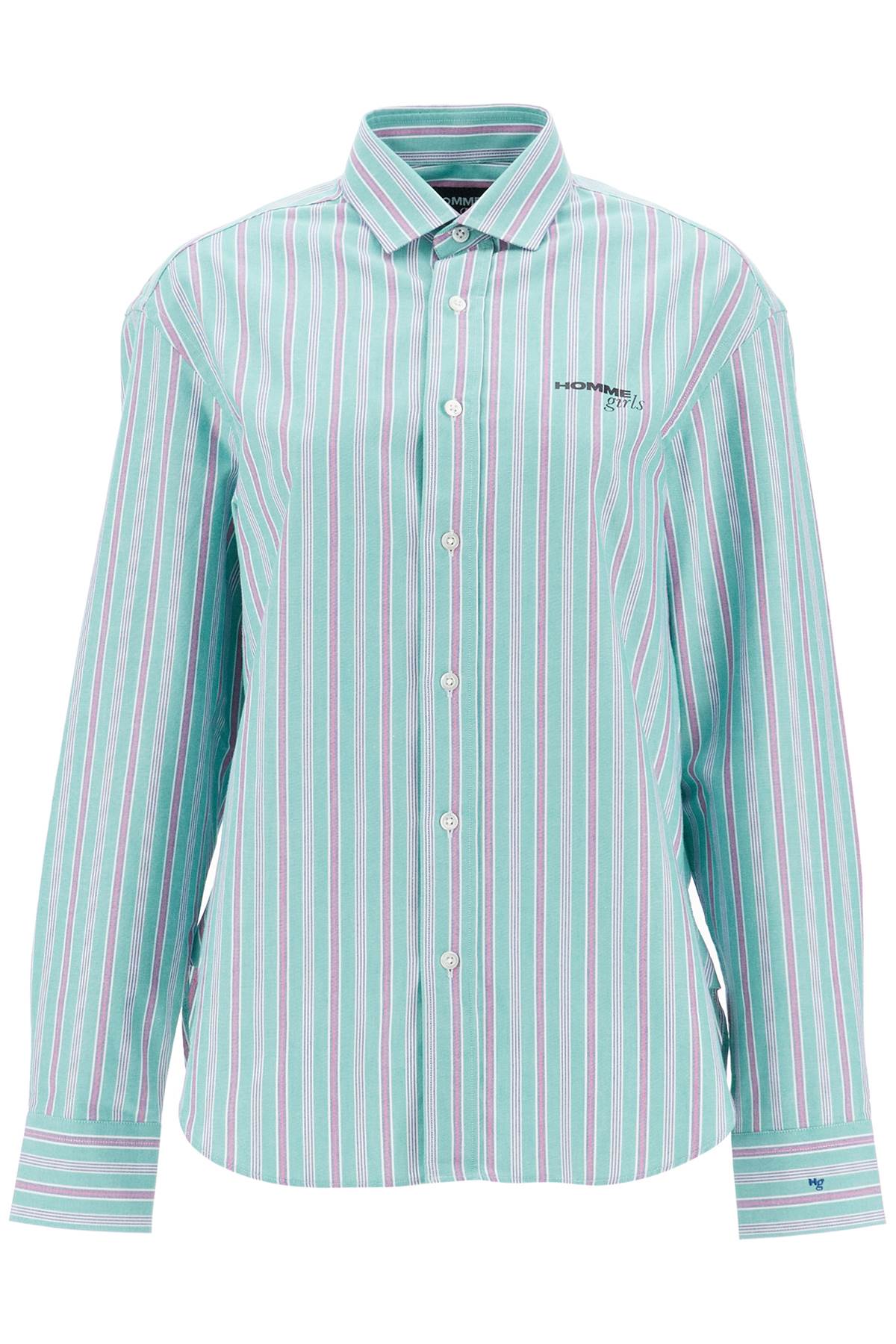 Homme Girls-Camicia Oxford A Righe-Donna