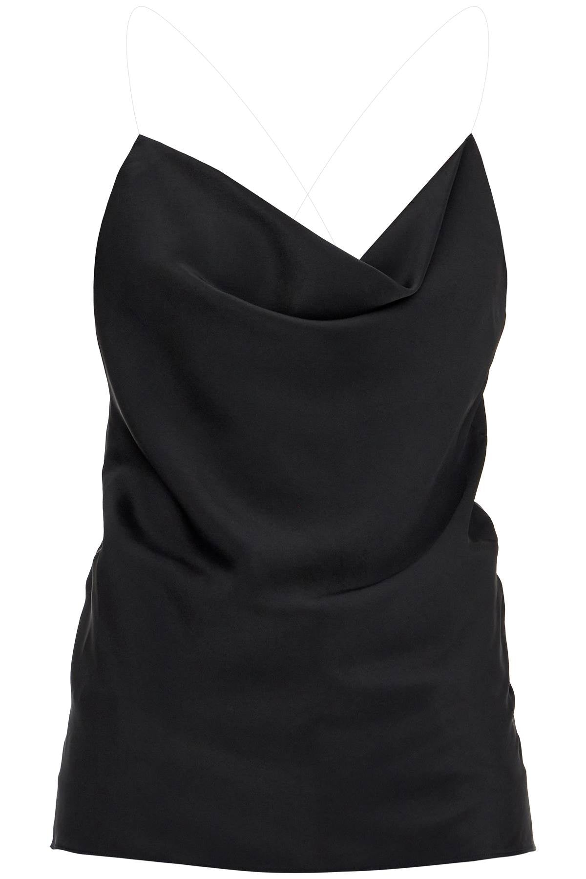 Y/Project-Top In Raso Con Scollo Sciallato-Donna