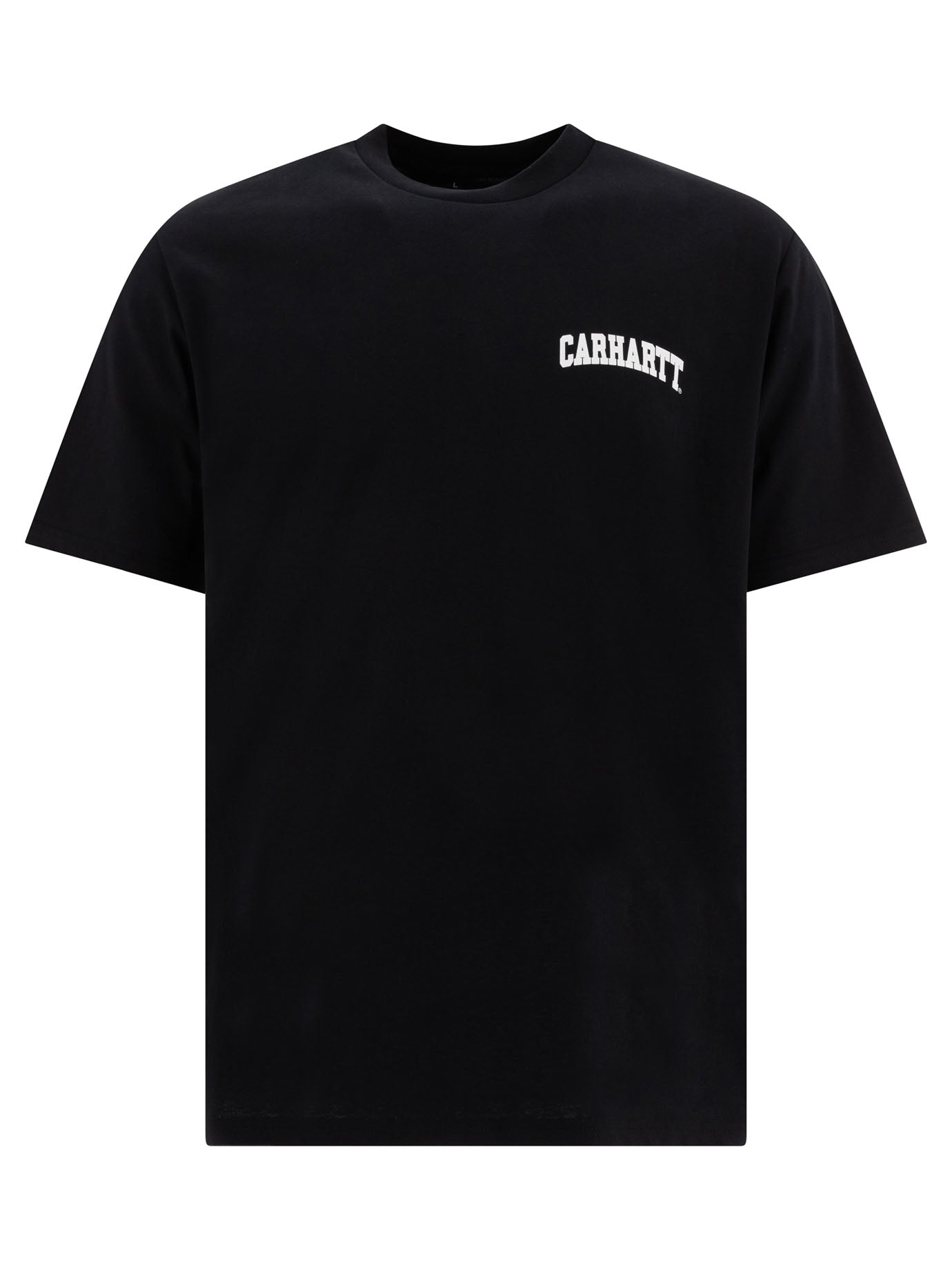 Carhartt Wip-University Script T-Shirts Nero-Uomo