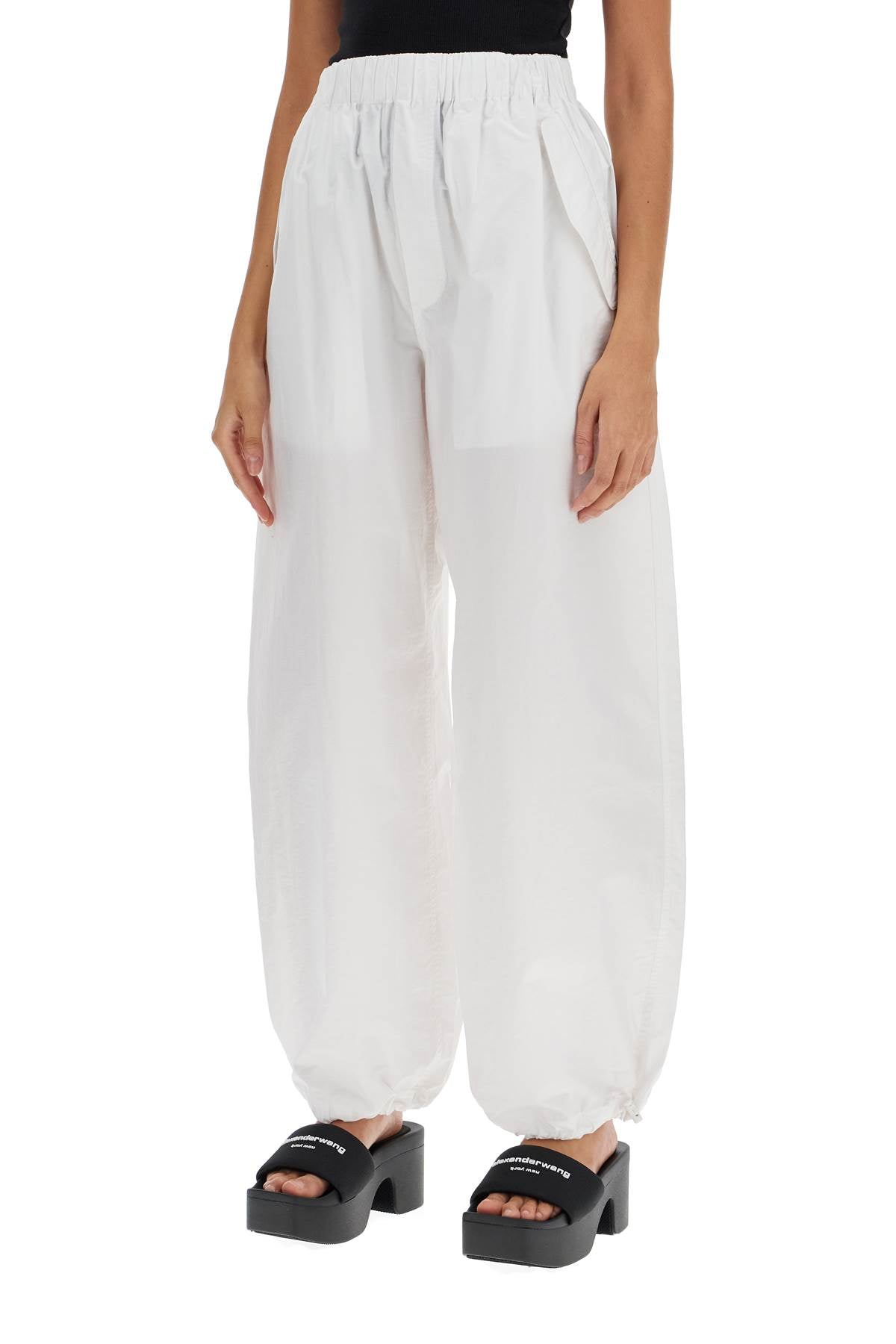 Wardrobe. Nyc-Pantaloni Parachute In Popeline-Donna