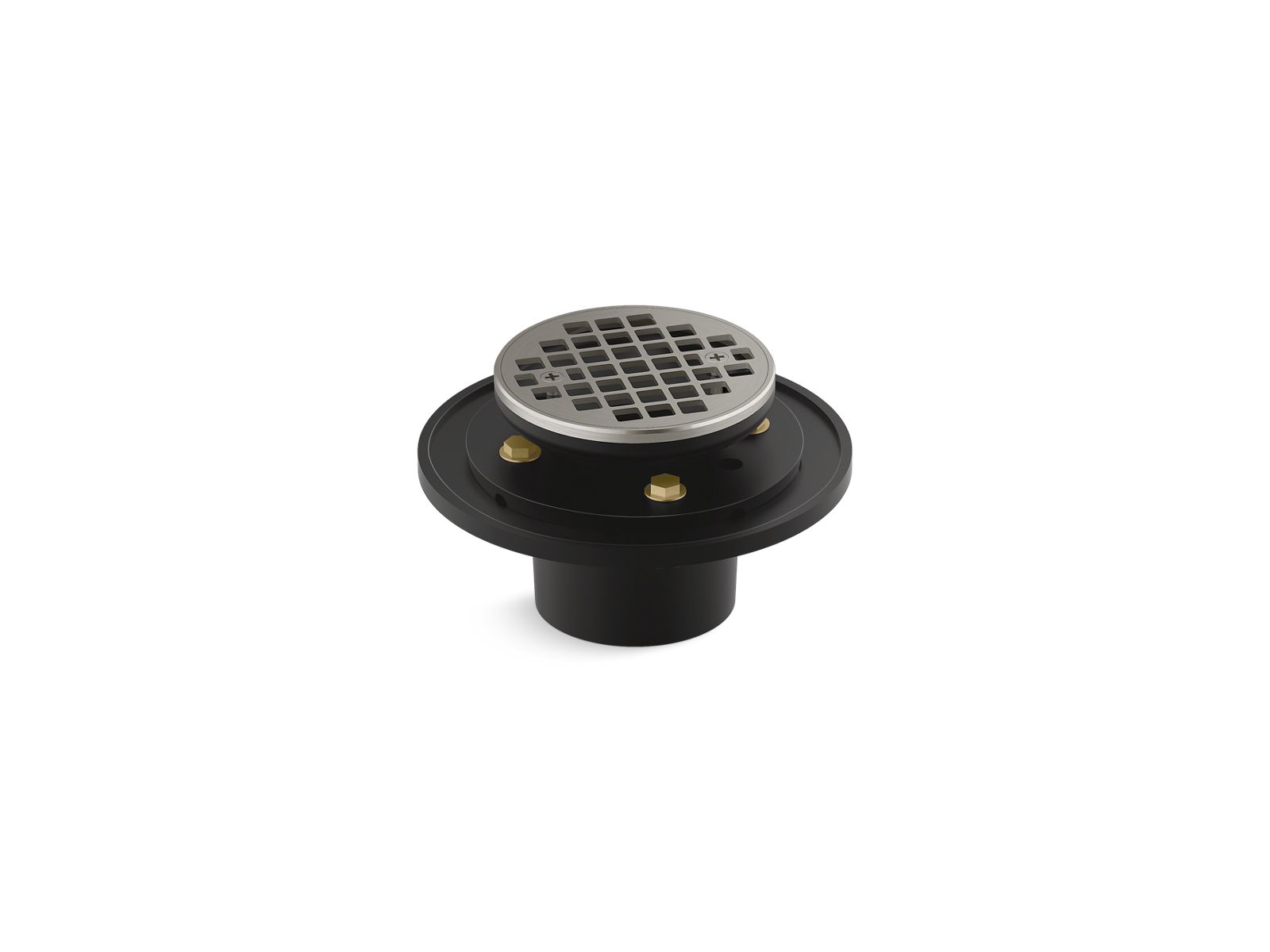 KOHLER K-22671 Clearflo Round brass tile-in shower drain