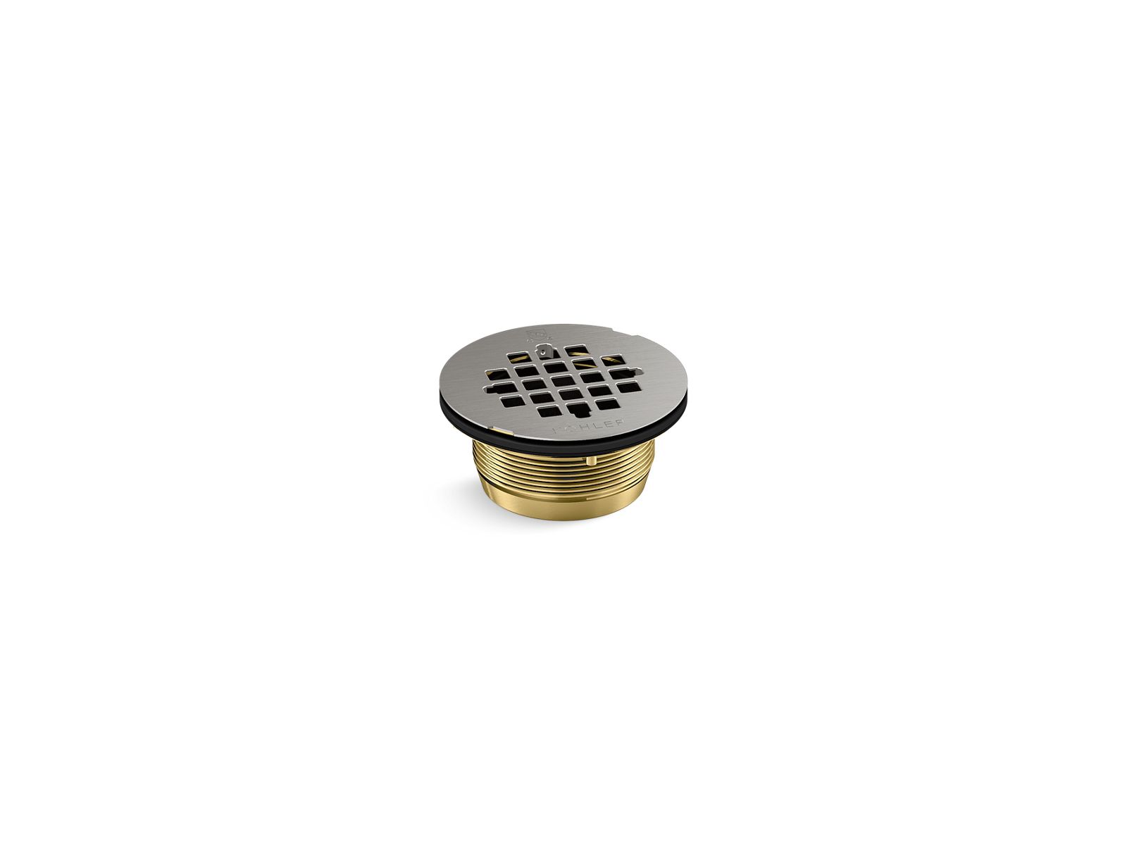 KOHLER K-22675 Round brass shower receptor drain