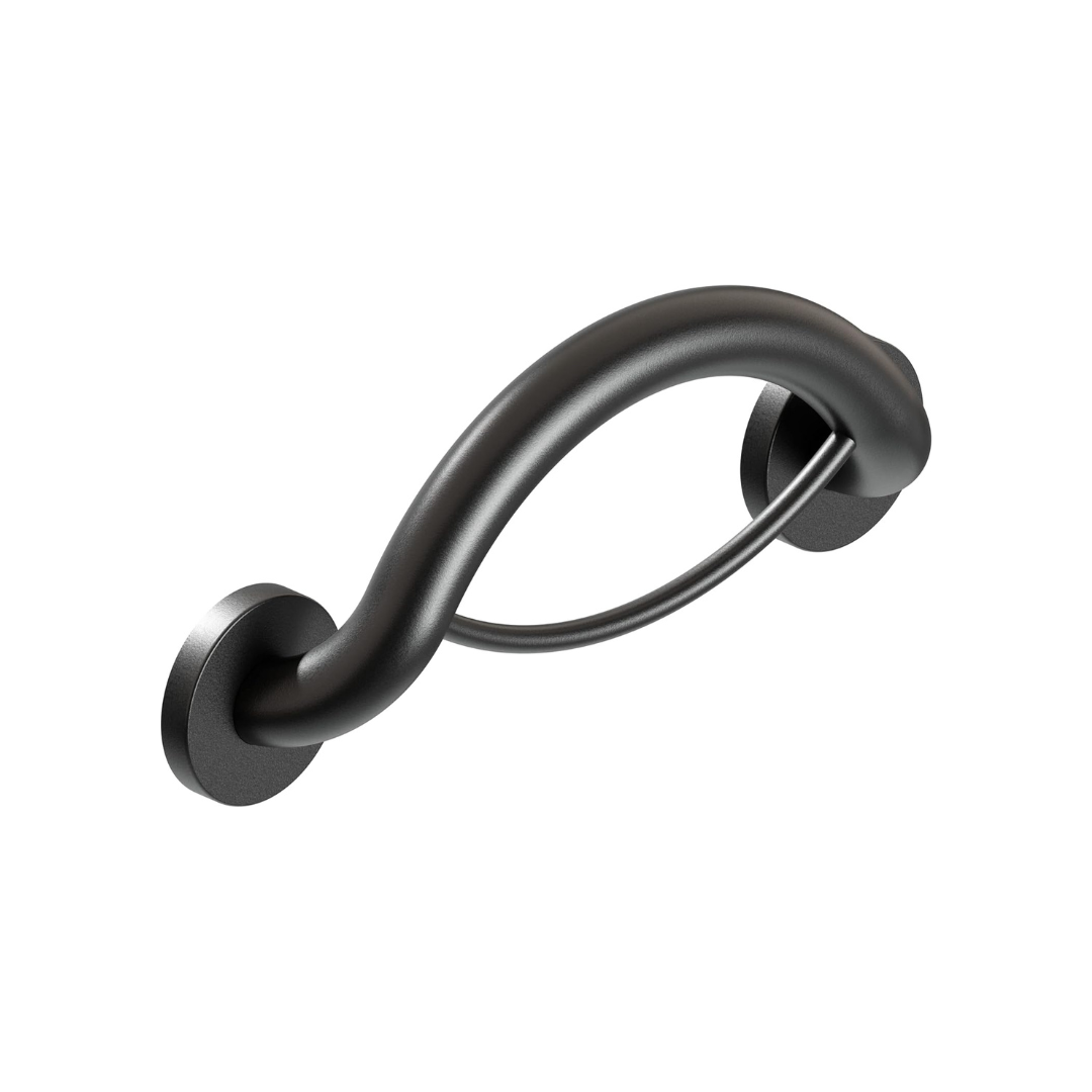 HealthCraft Plus Series Bathroom Grab Bar & Towel Ring