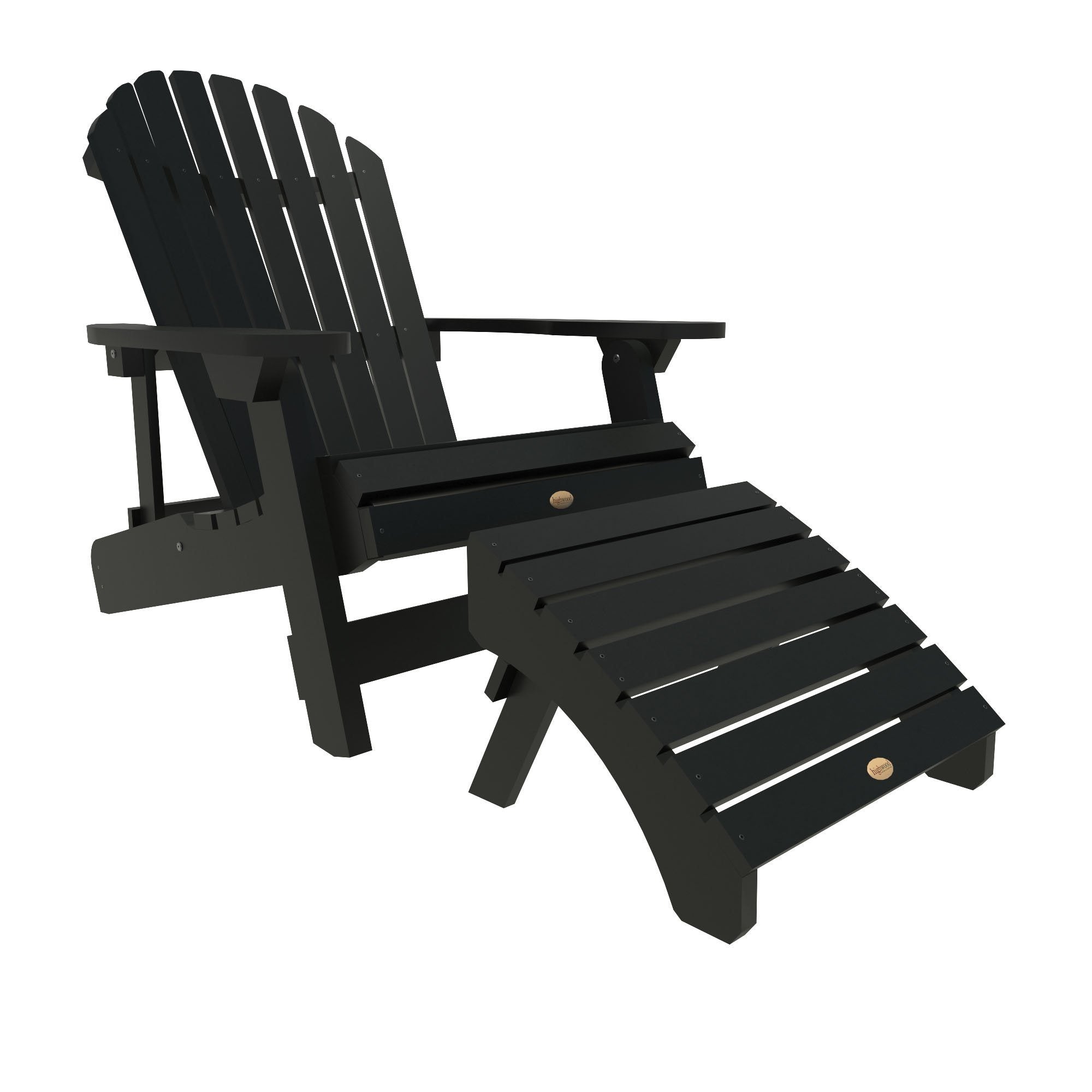 King Hamilton Folding & Reclining Adirondack Chair and Ottoman