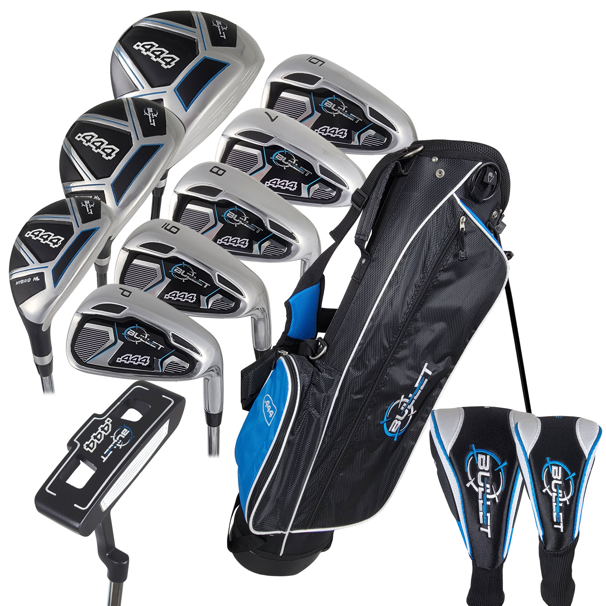 Bullet Golf .444 Complete Set With Bag Blue Uniflex