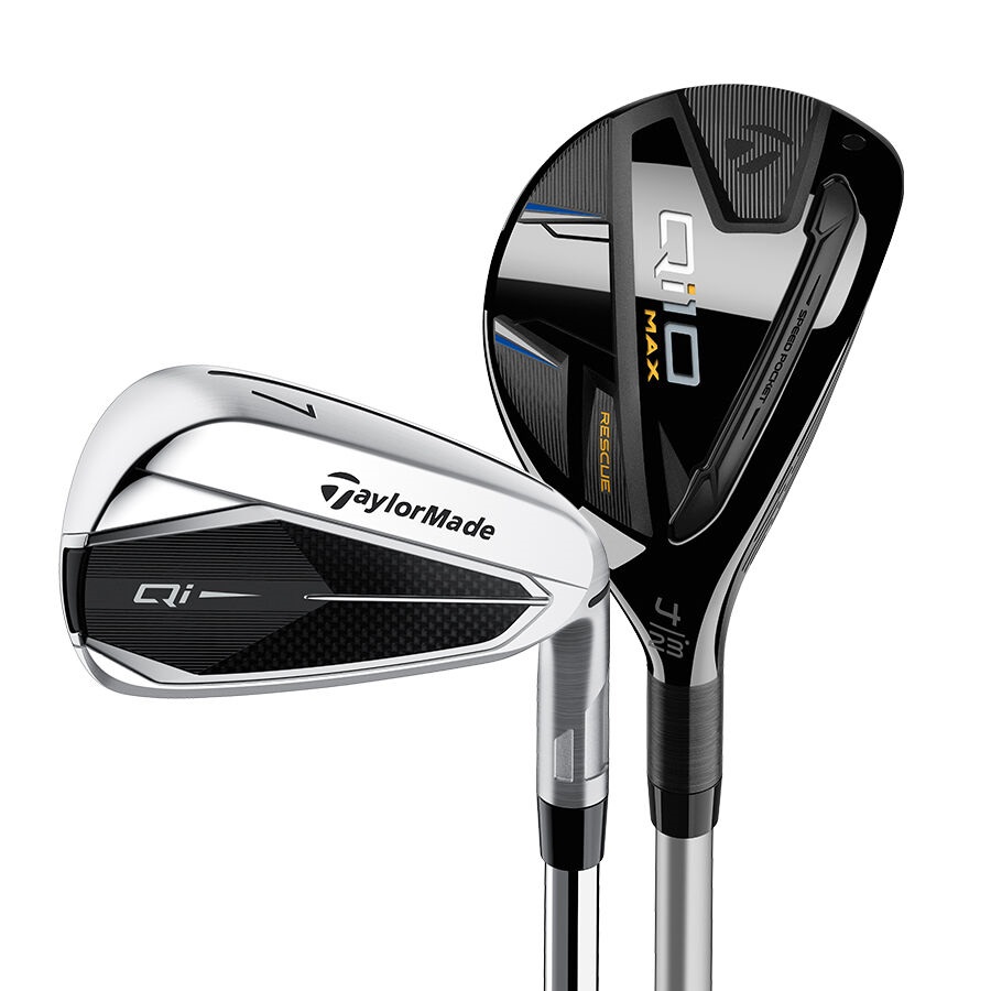 TaylorMade Golf- Qi Combo Irons #4, #5 Hybrids 6-PW/AW Regular Flex Graphite [Ventus Blue TR]