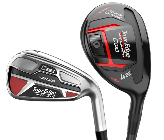 New Tour Edge Golf Hot Launch C523 Combo Irons #4,#5 Hybrids, 6-PW Regular Flex (Graphite/Steel)