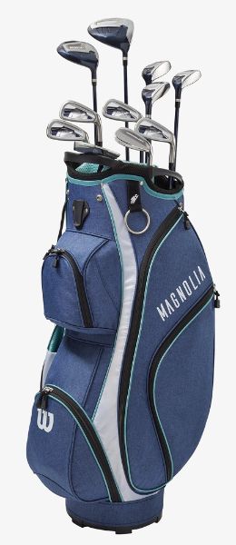 Wilson Golf Ladies Magnolia Complete Set W/Cart Bag Navy