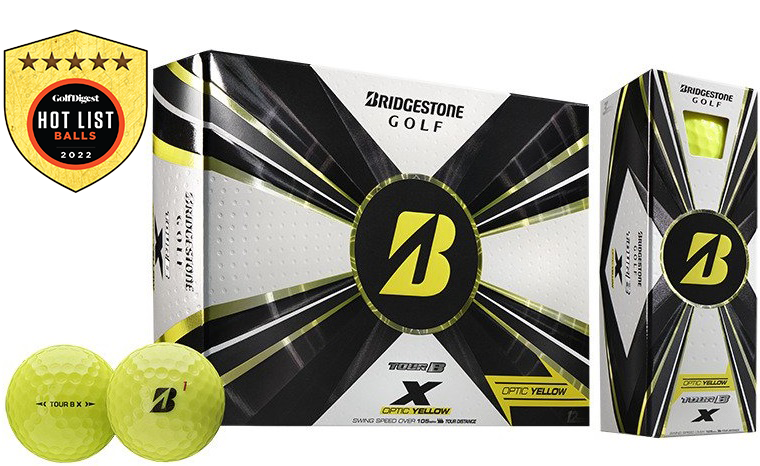 Bridgestone Prior Generation Tour B X Golf Balls Yellow