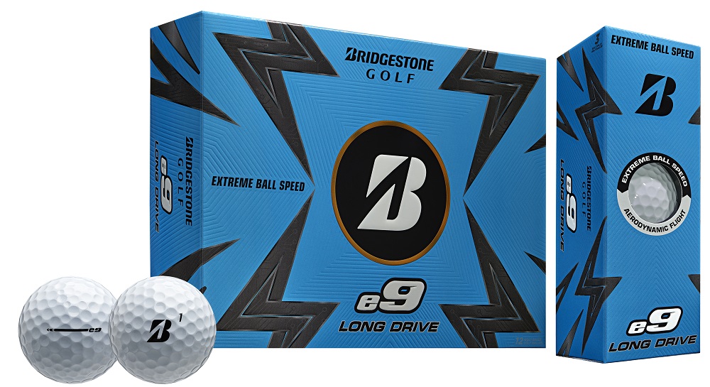 Bridgestone e9 Long Drive Golf Balls White 1-Dozen