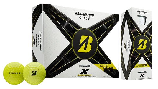 Bridgestone Golf 2024 Tour B X Golf Balls *1-Dozen* Yellow LOGO ONLY