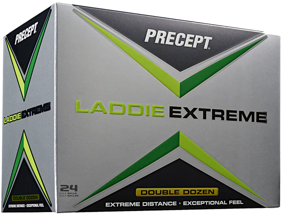 Precept Laddie Extreme Golf Balls [24-Ball] White