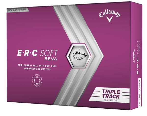 Callaway Golf 2023 ERC Soft Reva Triple Track Golf Balls *1-Dozen* [White]