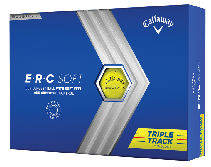 Callaway Golf 2023 ERC Soft Triple Track Golf Balls *1-Dozen* [Yellow]