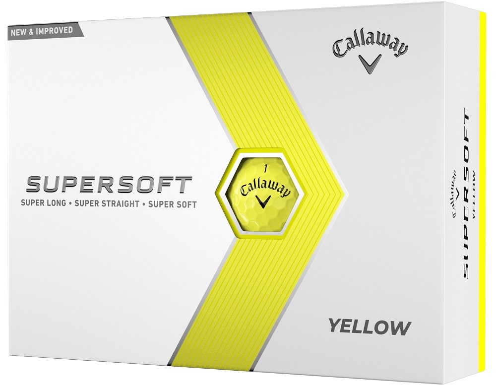 Callaway Golf 2023 Supersoft Golf Balls *1-Dozen* [Yellow] LOGO ONLY