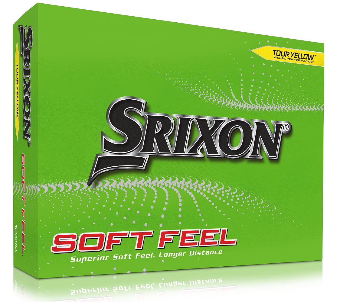 Srixon Golf Soft Feel 13 Golf Balls 1-Dozen *Yellow* *LOGO ONLY*