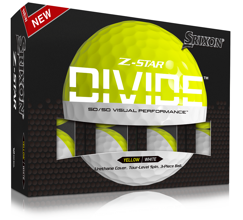 Srixon Golf Z-Star 8 Divide Golf Balls *1-Dozen* [Yellow/White]