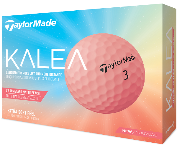 TaylorMade Ladies Kalea Golf Balls Matte Peach LOGO ONLY